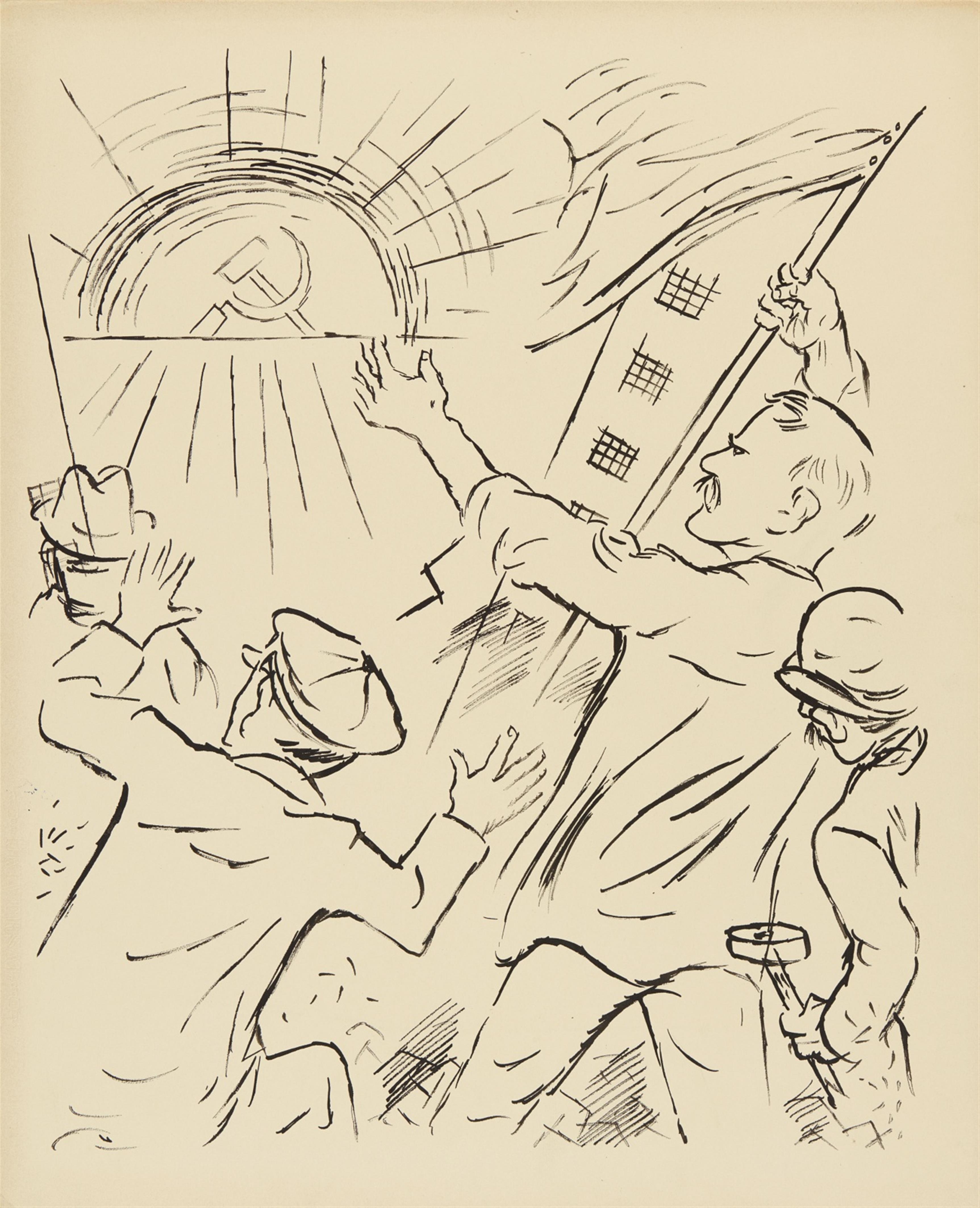 George Grosz - 1917 (Revolution in Russia) - image-1