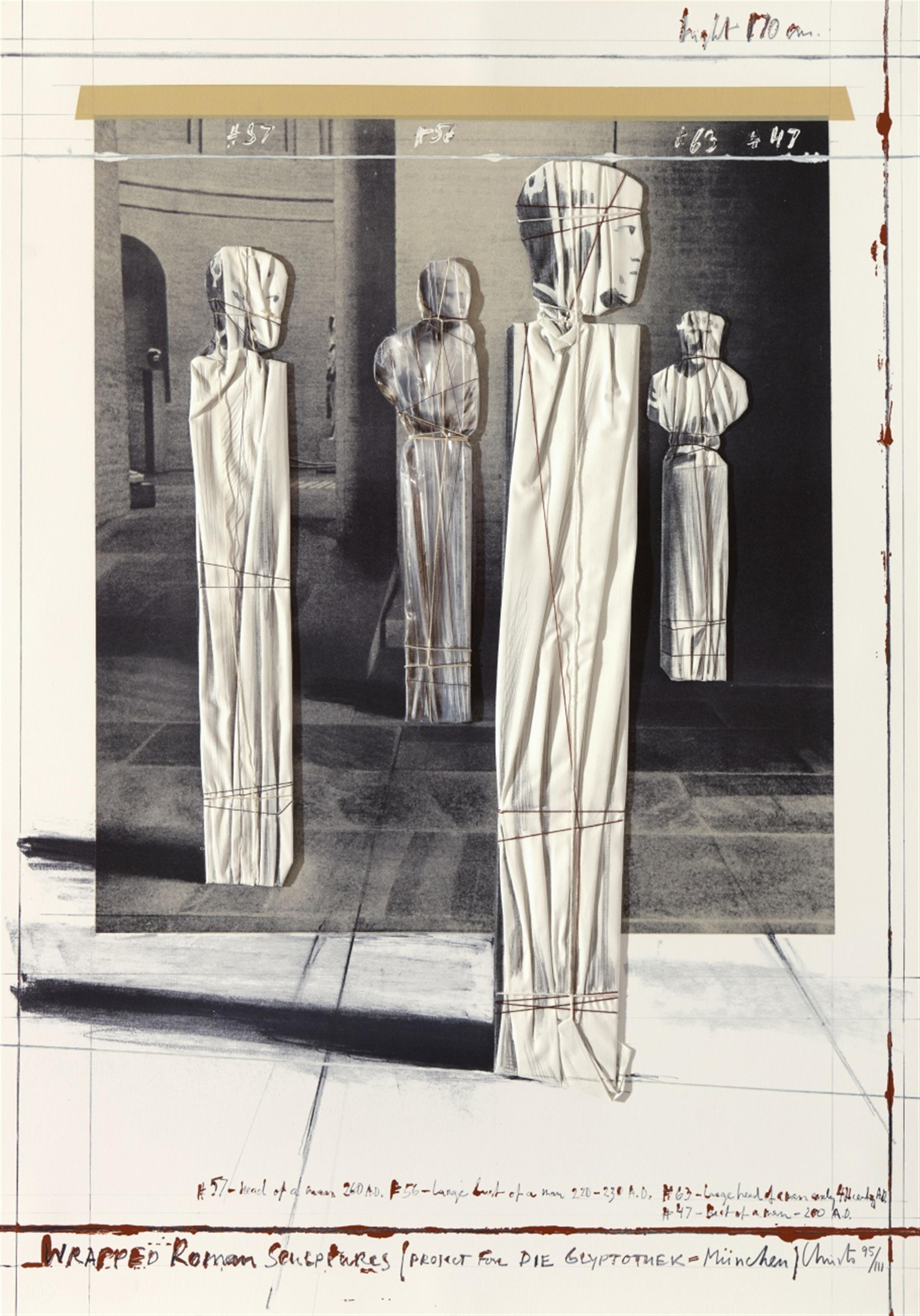 Christo - Wrapped Roman Sculptures, Project for Die Glyptothek, München - image-1