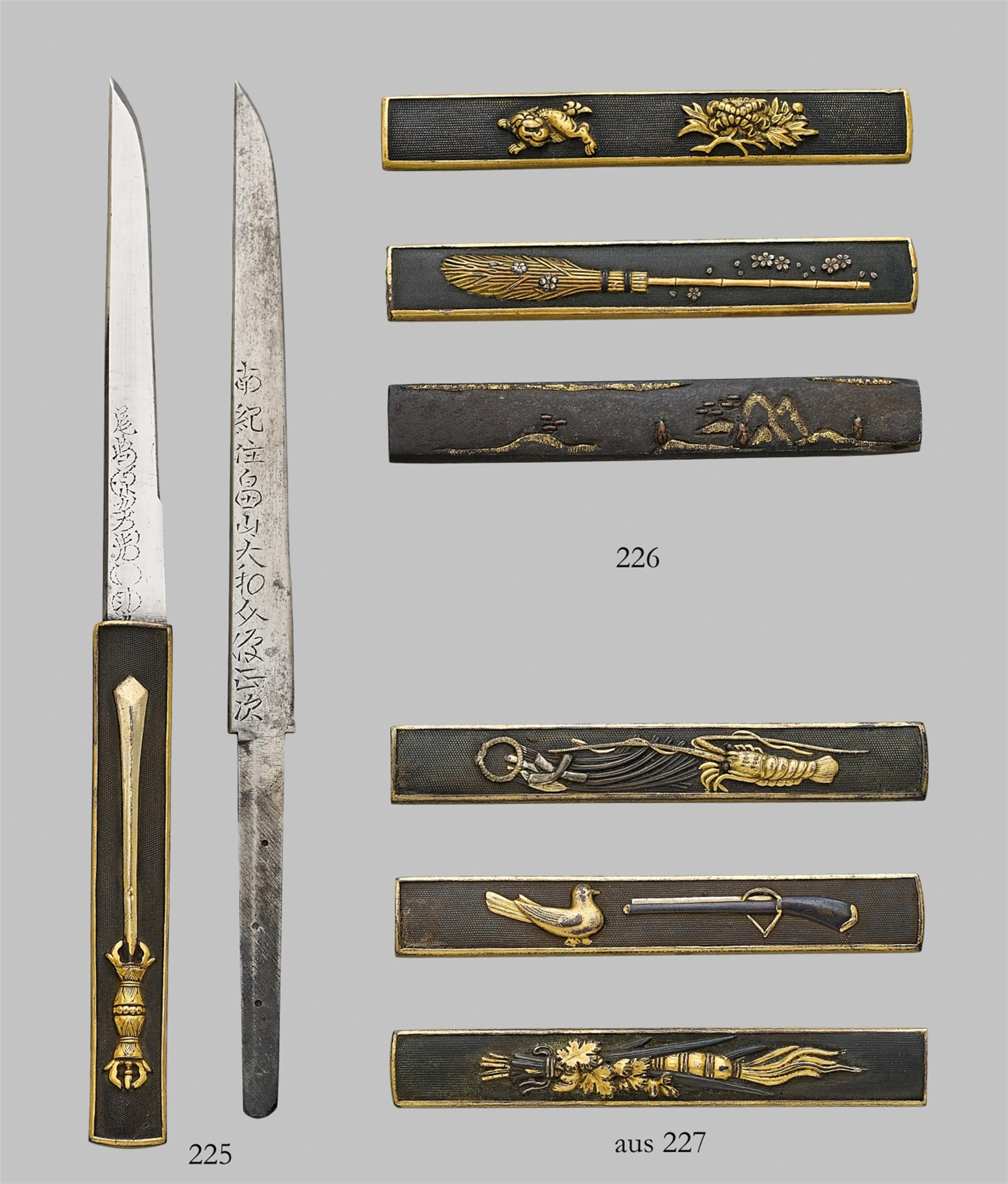 A kozuka with blade and a kozuka blade in shirasaya. 19th century - image-1