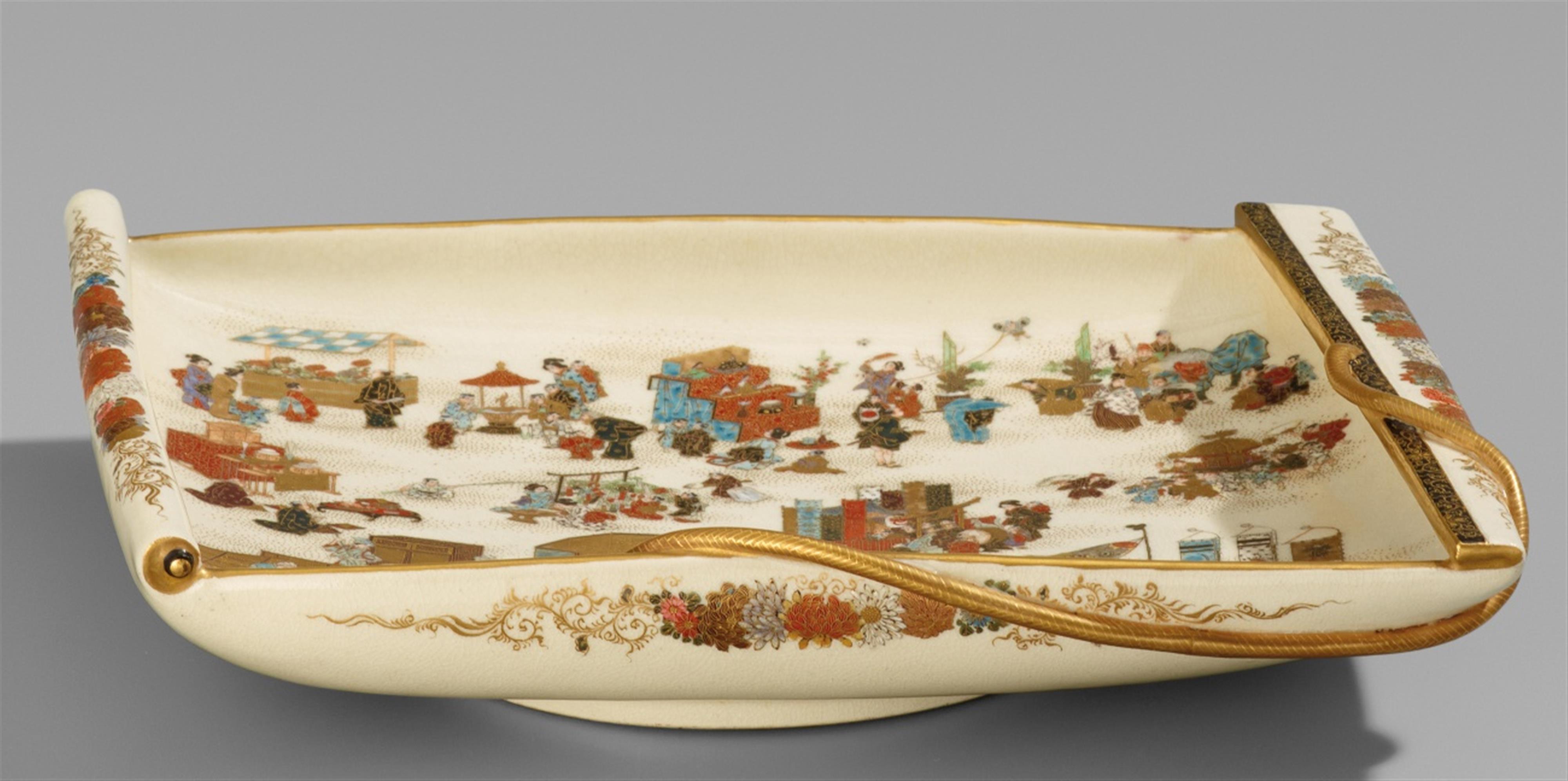 An extremely fine and unusual Yabu Meizan bowl. Around 1900 - image-2