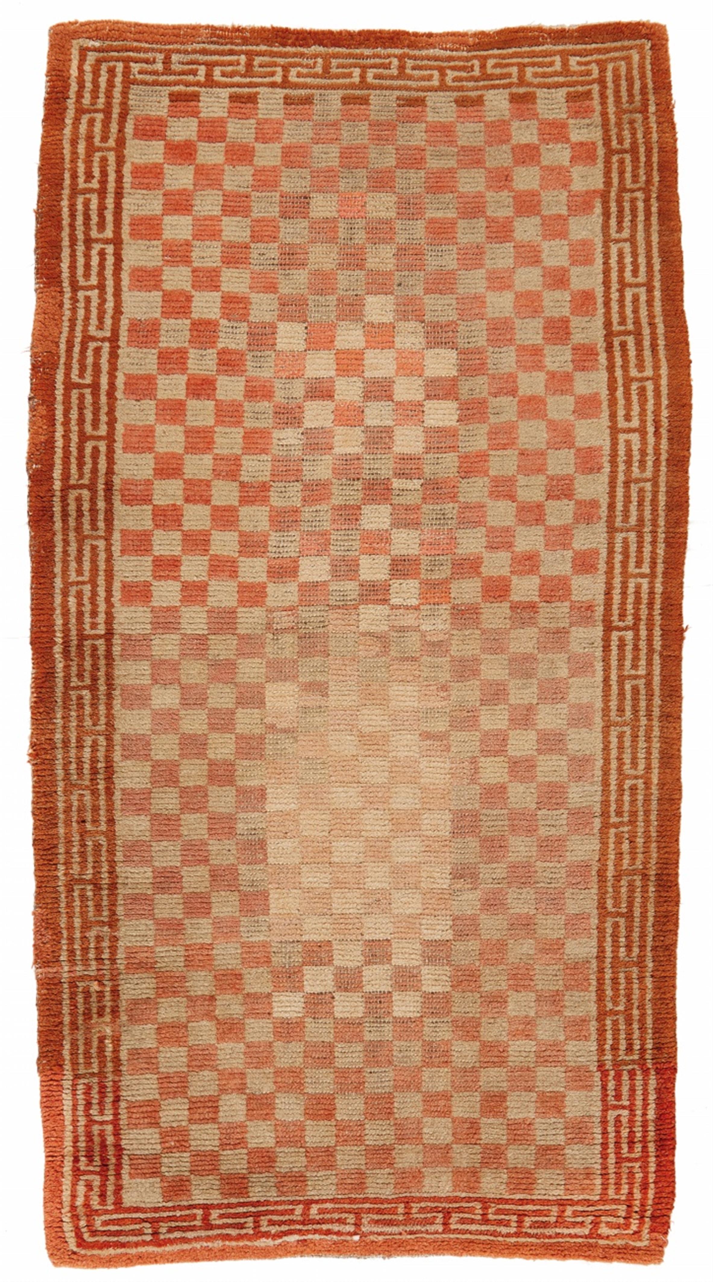 Teppich (khaden). Wolle, geknüpft. Tibet. Um 1900 - image-1