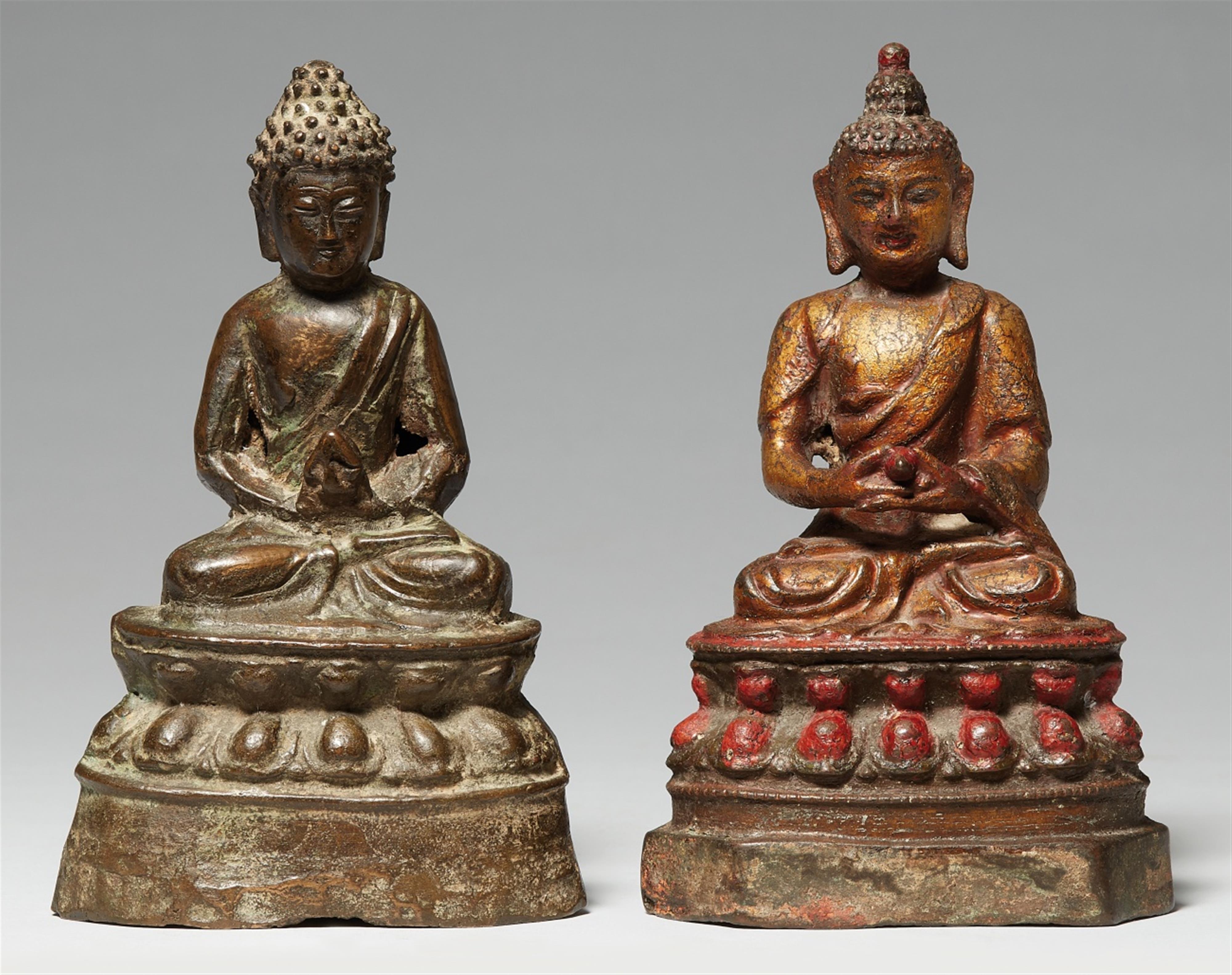 Buddha Bhaisajyaguru. Bronze. Späte Ming-Zeit - image-1
