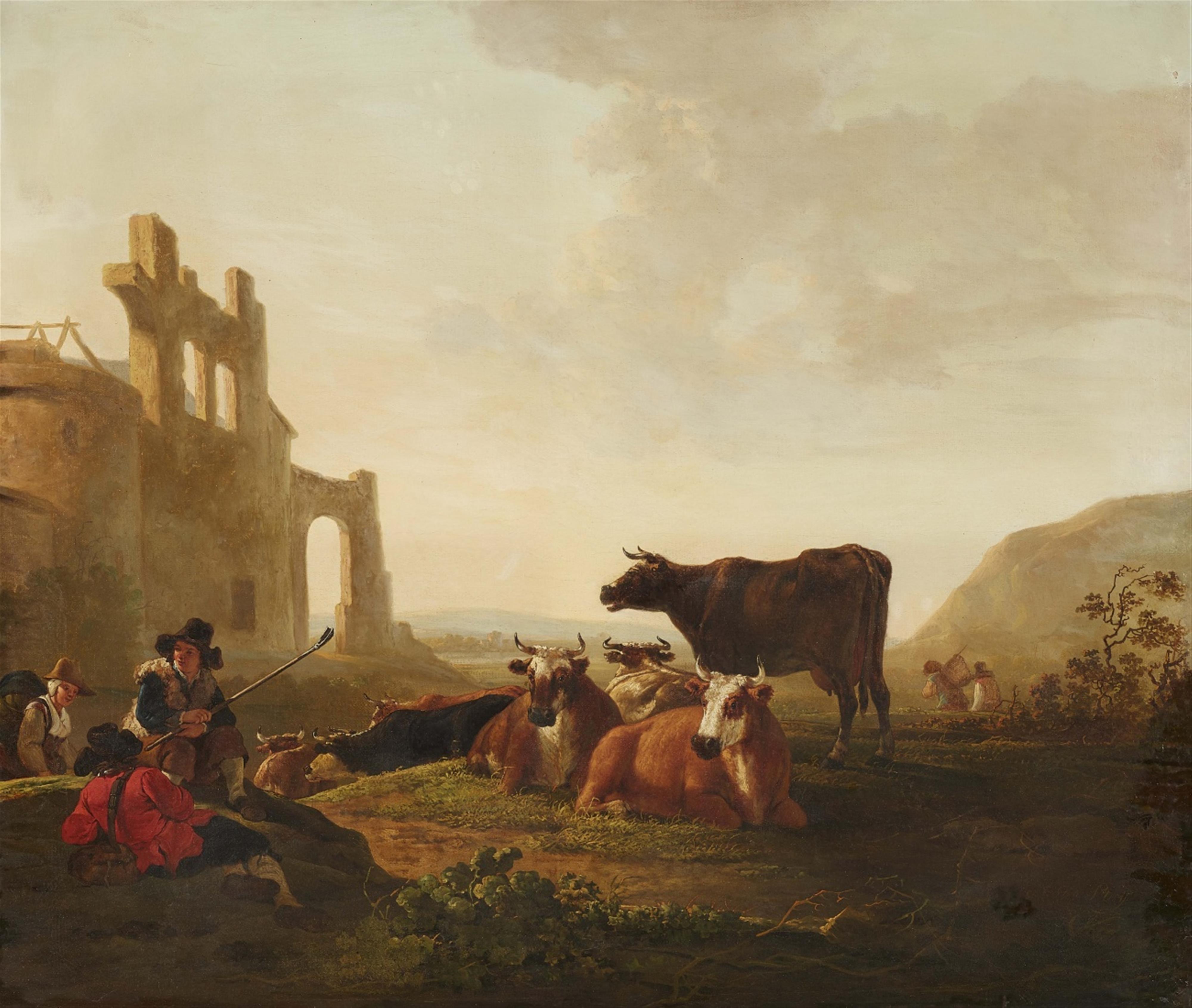 Jacob van Stry - Landscape with Cattle - image-1