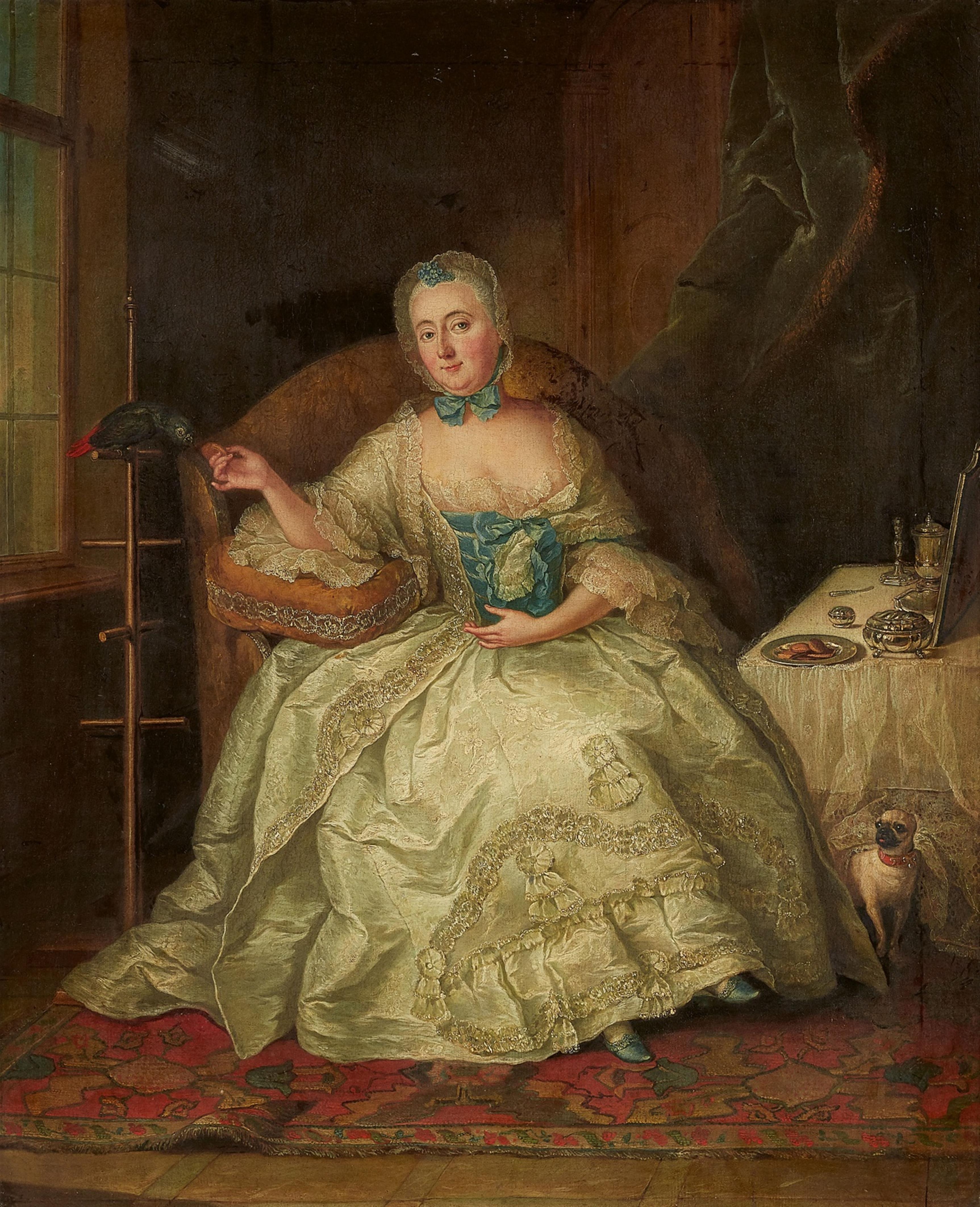 David Matthieu, attributed to
Barbara Rosina Lisiewska-de Gasc, attributed to - Portrait of Duchess Helene Christiane Truchsess von Waldburg - image-1
