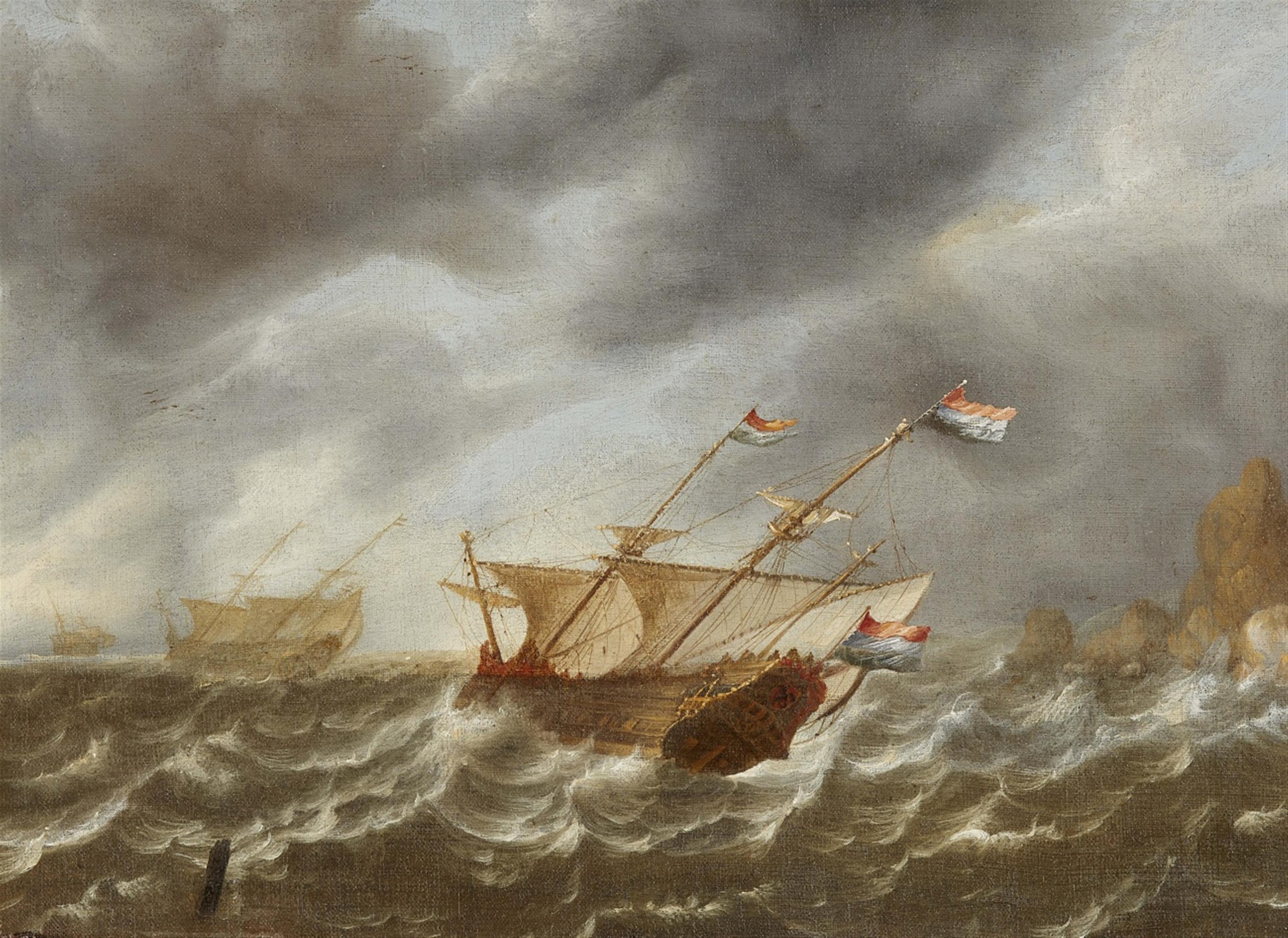 Bonaventura Peeters - Schiffe in stürmischer See - image-1