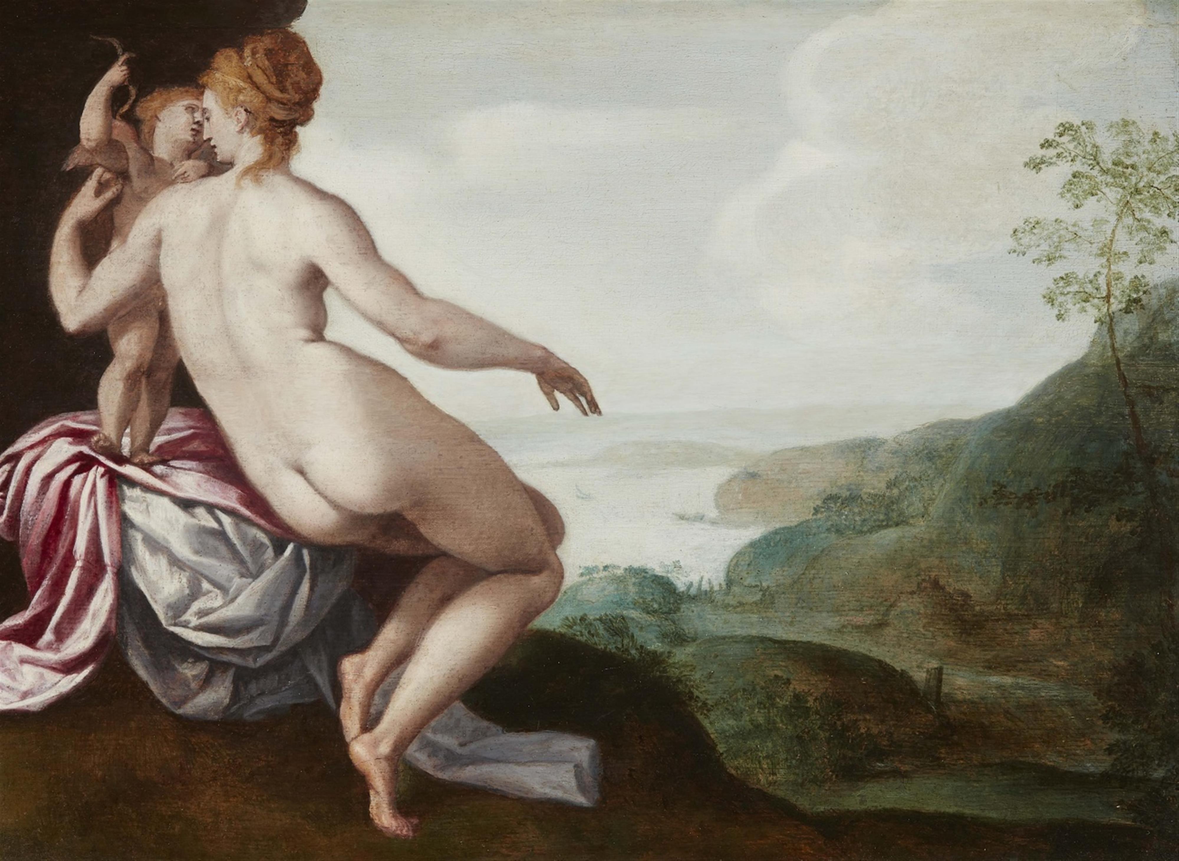 Prager Schule 17. Jahrhundert - Venus und Cupido - image-1