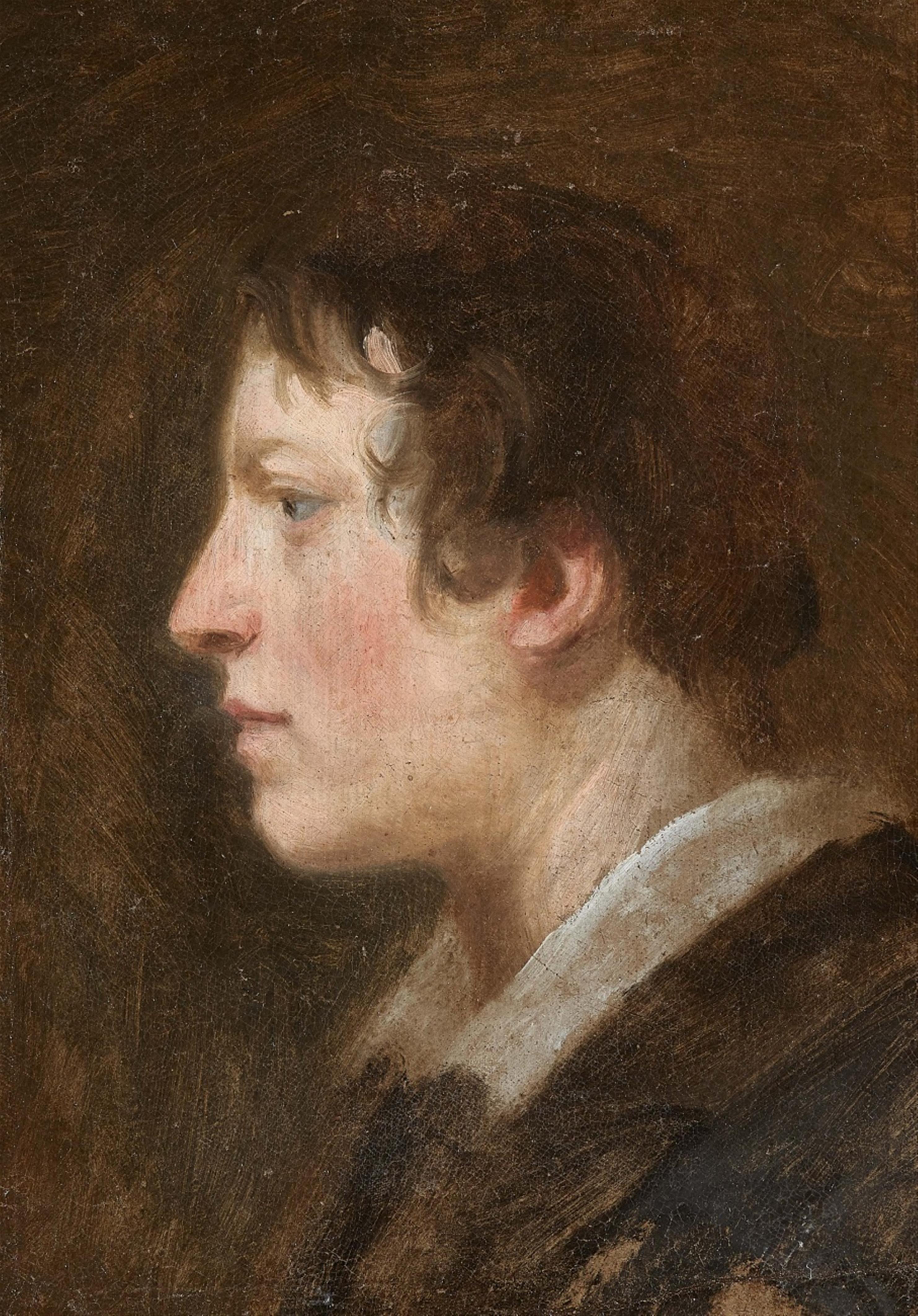 Peter Paul Rubens, in the manner of - Portrait of a Young Man in Profile - image-1