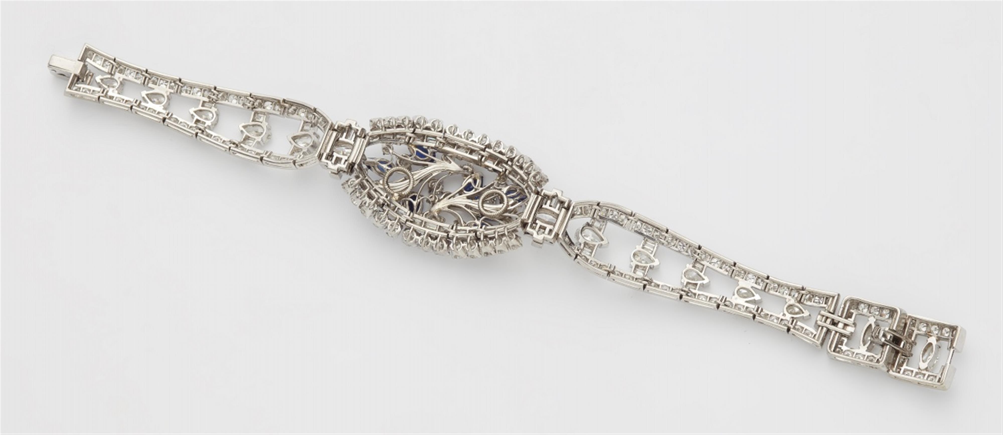 A 14k white gold and sapphire cocktail bracelet - image-2