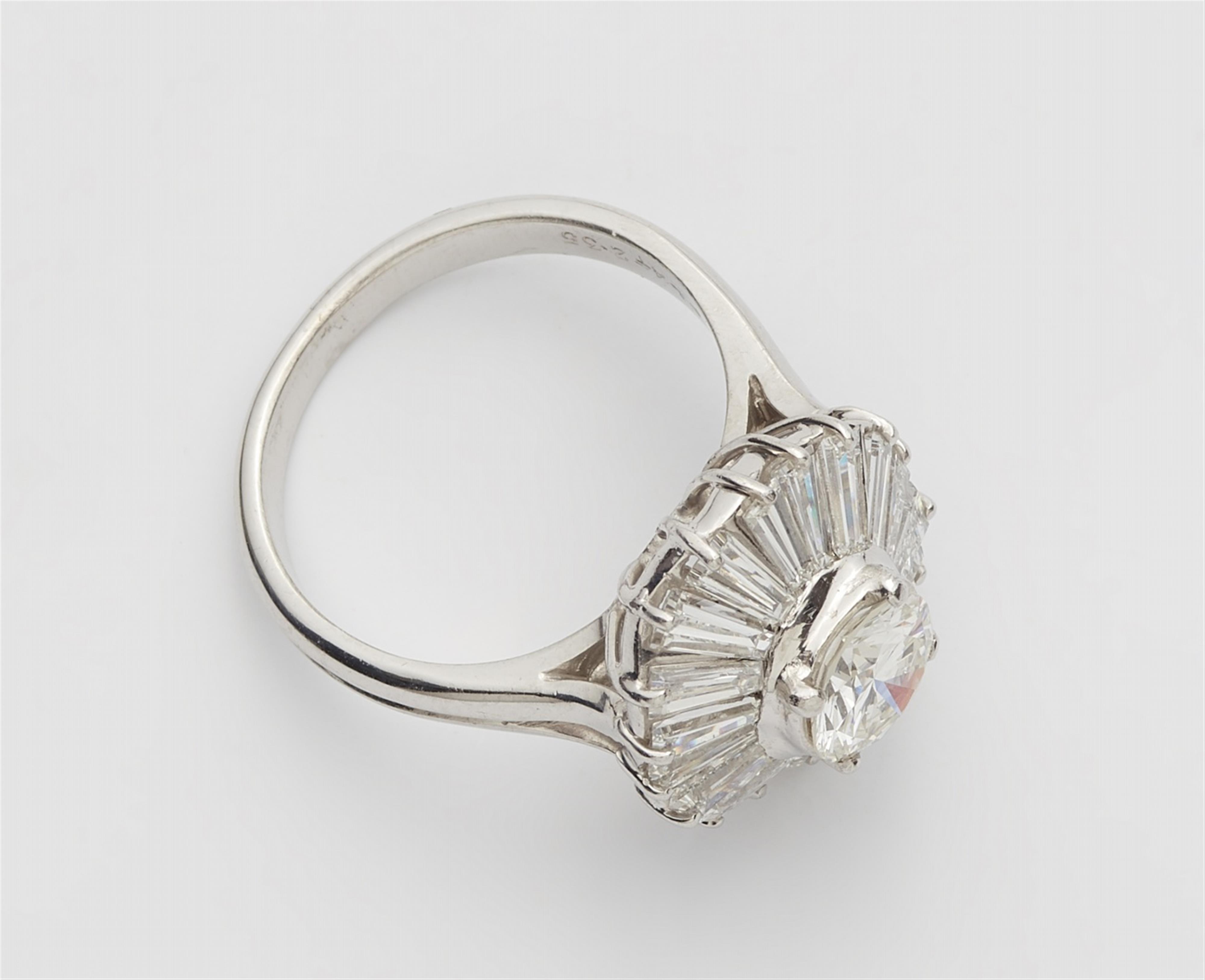 A platinum and diamond cocktail ring - image-2
