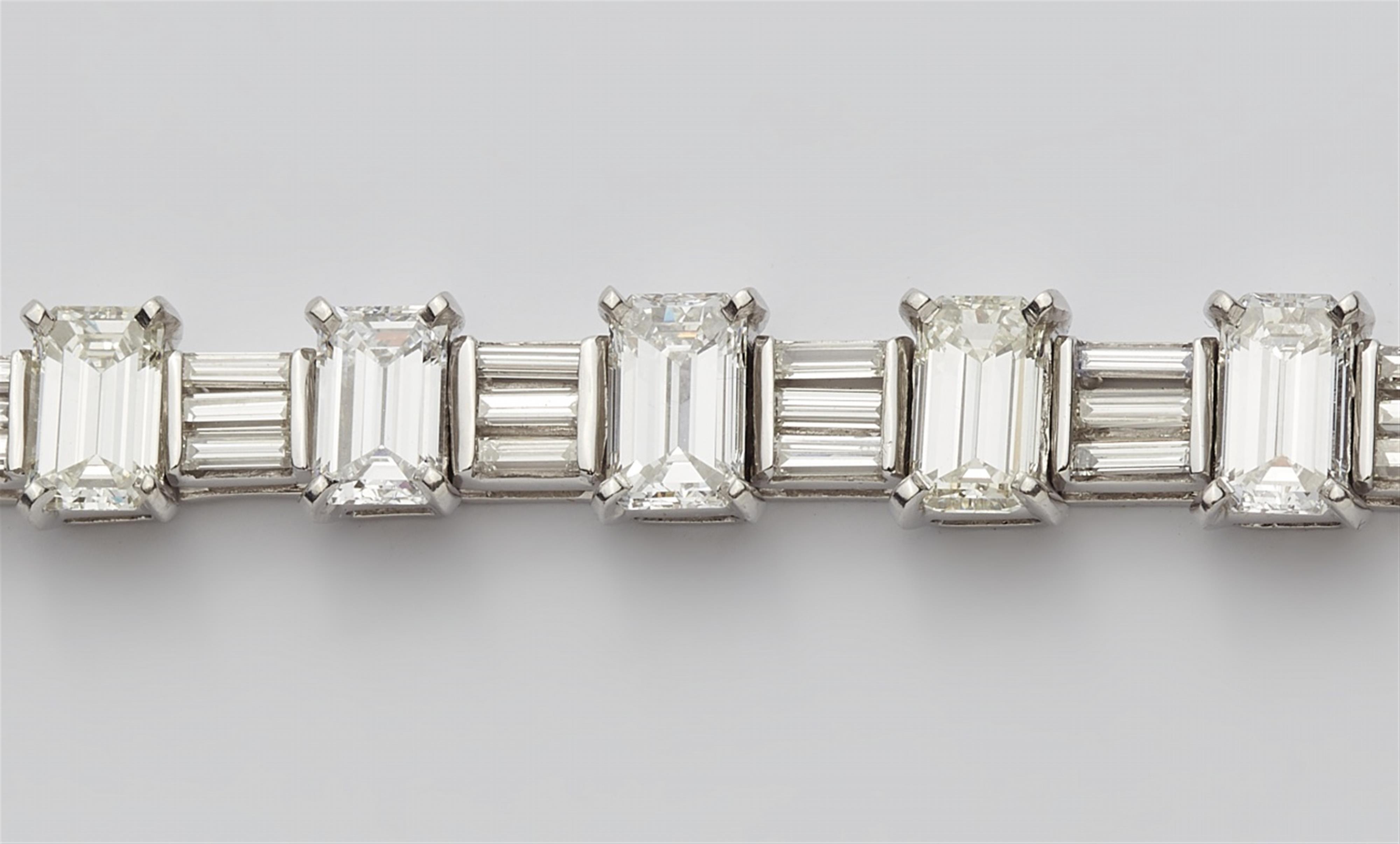 An 18k white gold, platinum, and diamond cocktail bracelet - image-4