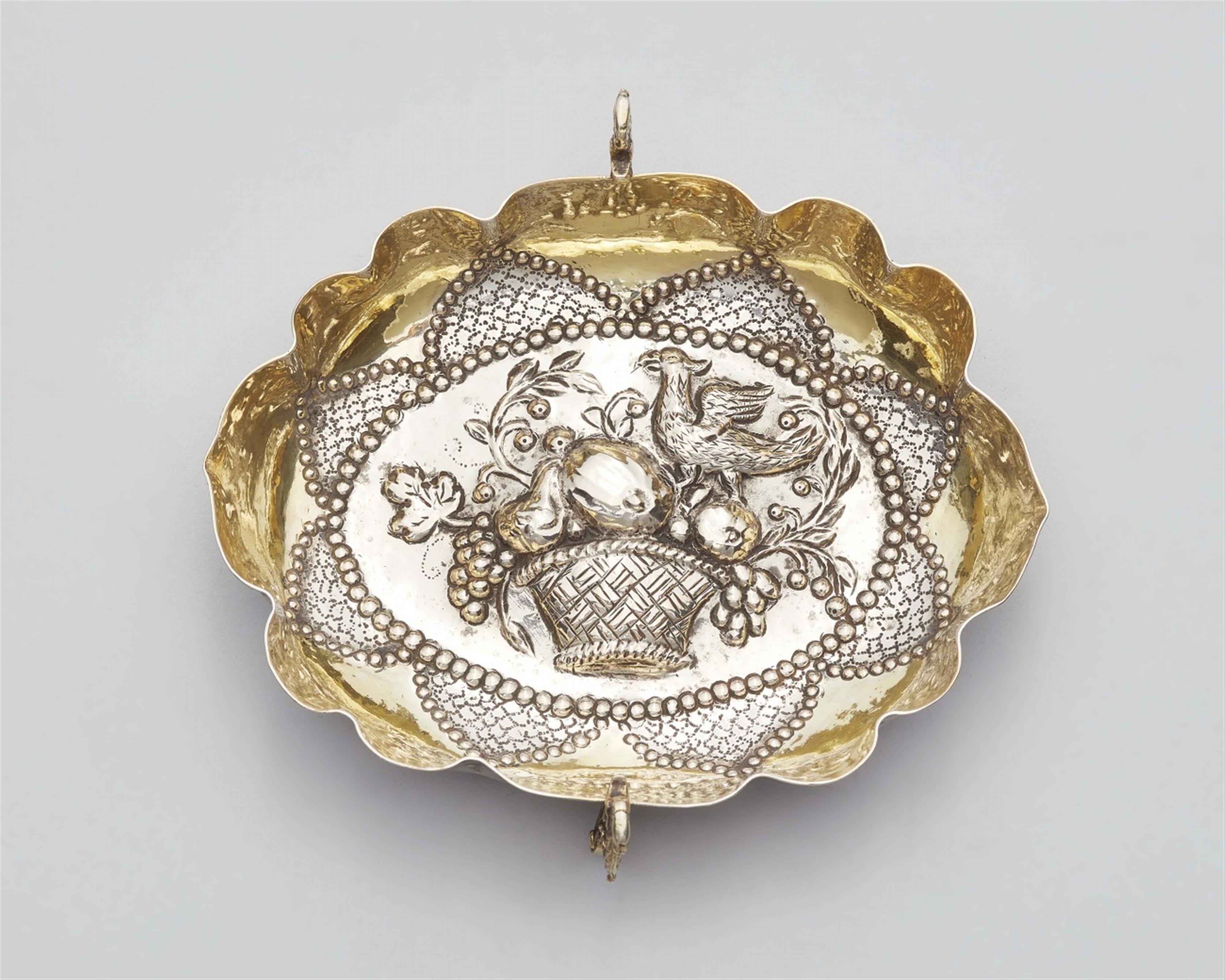 An Augsburg parcel gilt silver brandy bowl - image-1