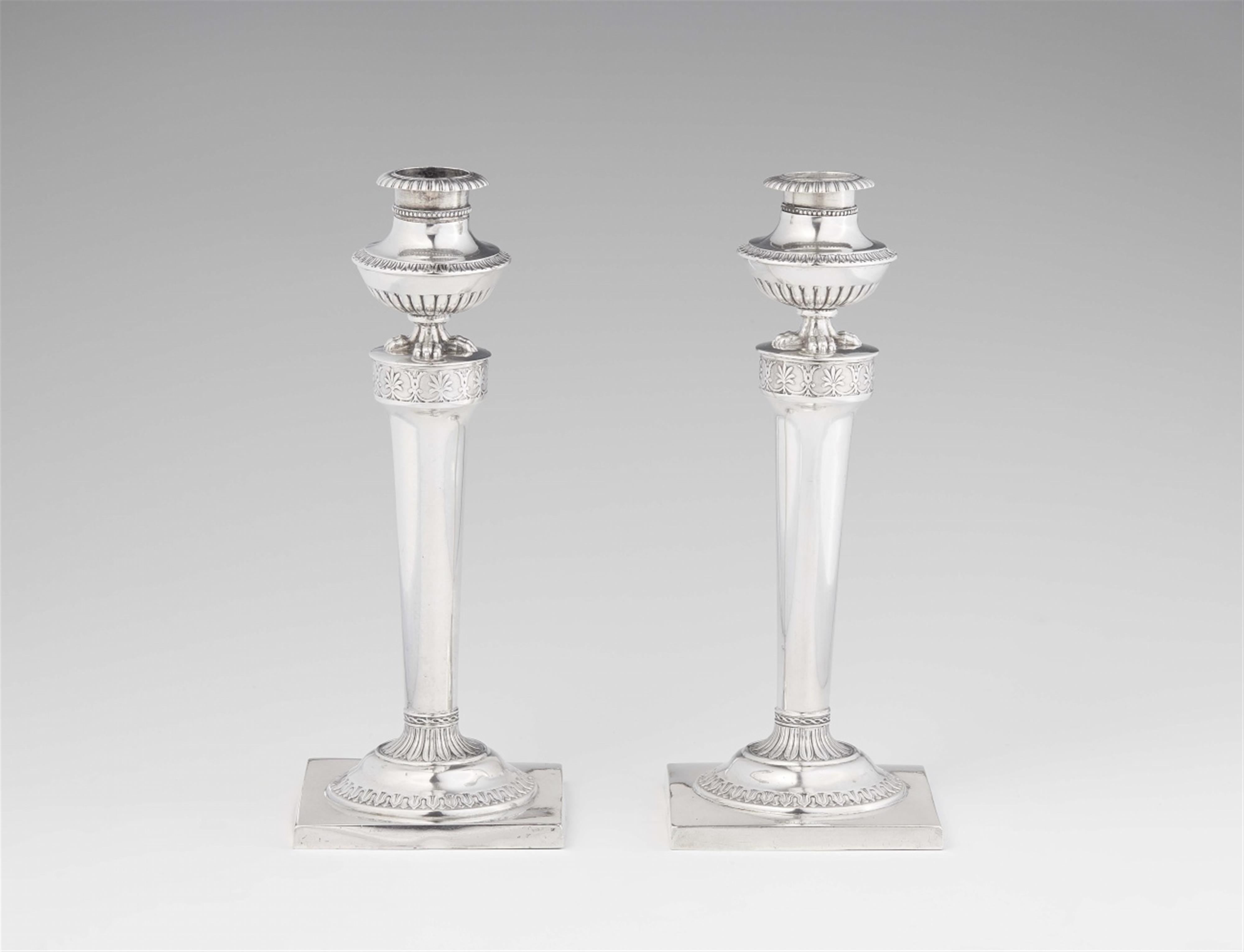 A pair of Hannover silver candlesticks - image-1