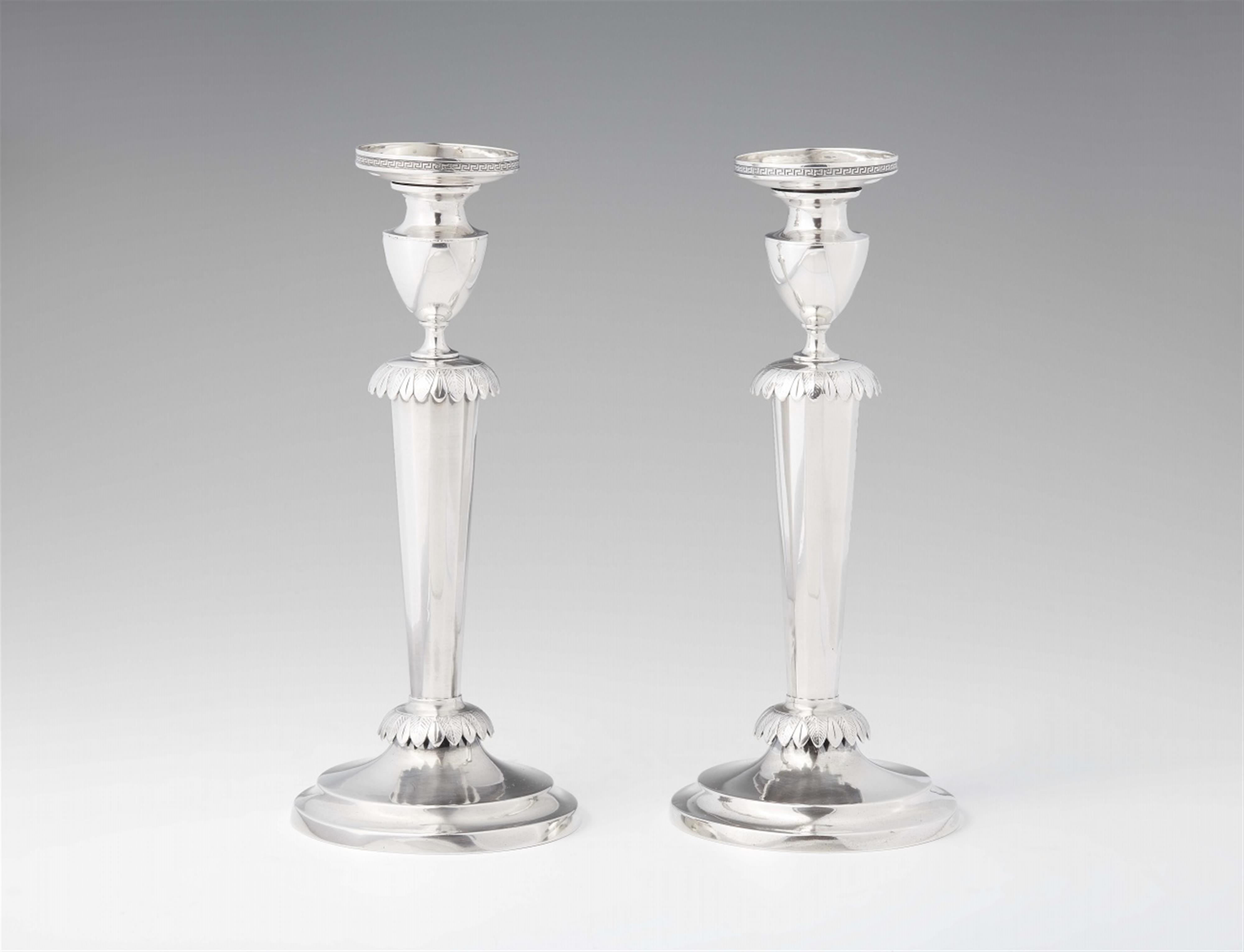 A pair of Kassel silver candlesticks - image-1