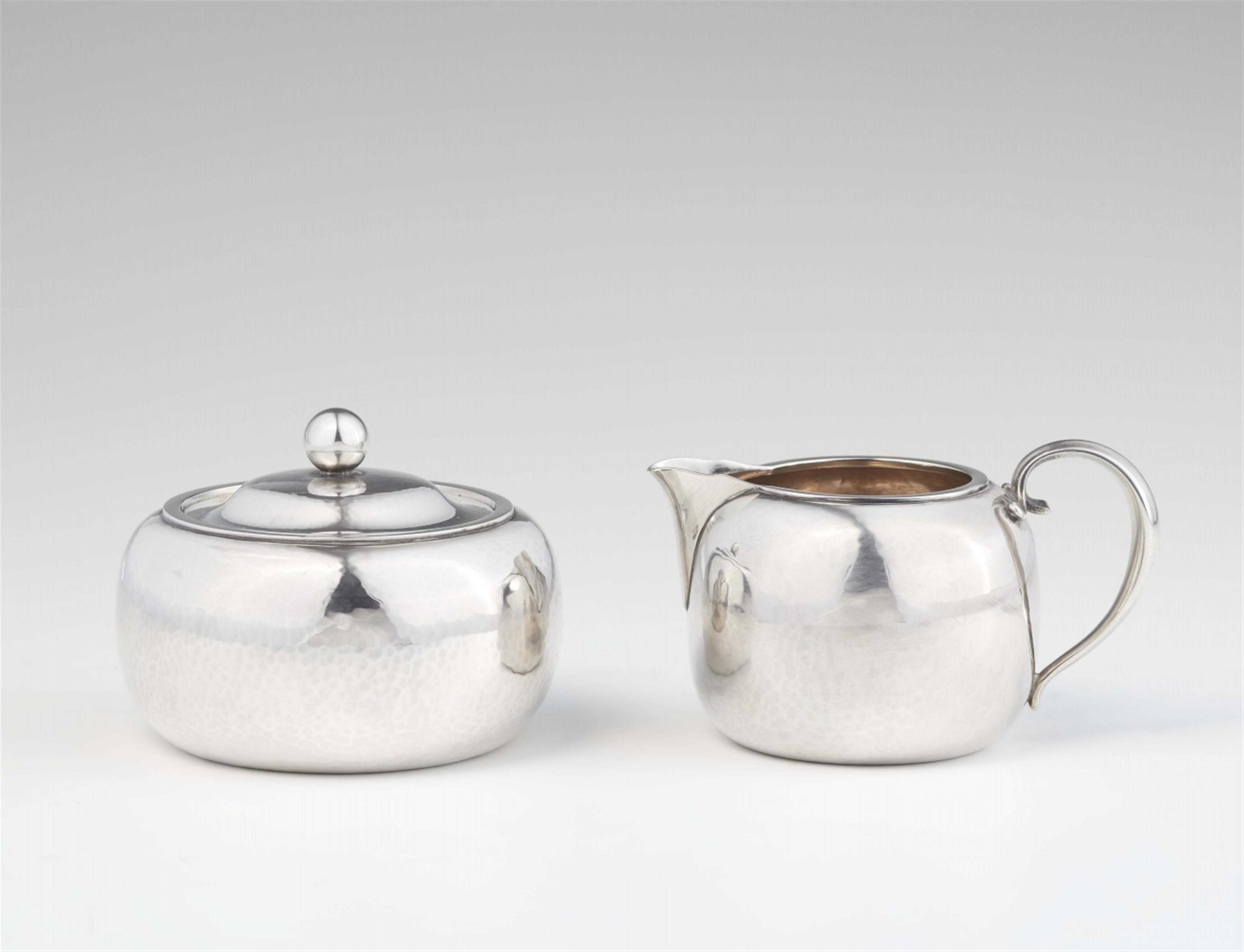 A Copenhagen silver cream set, no. 847 - image-1