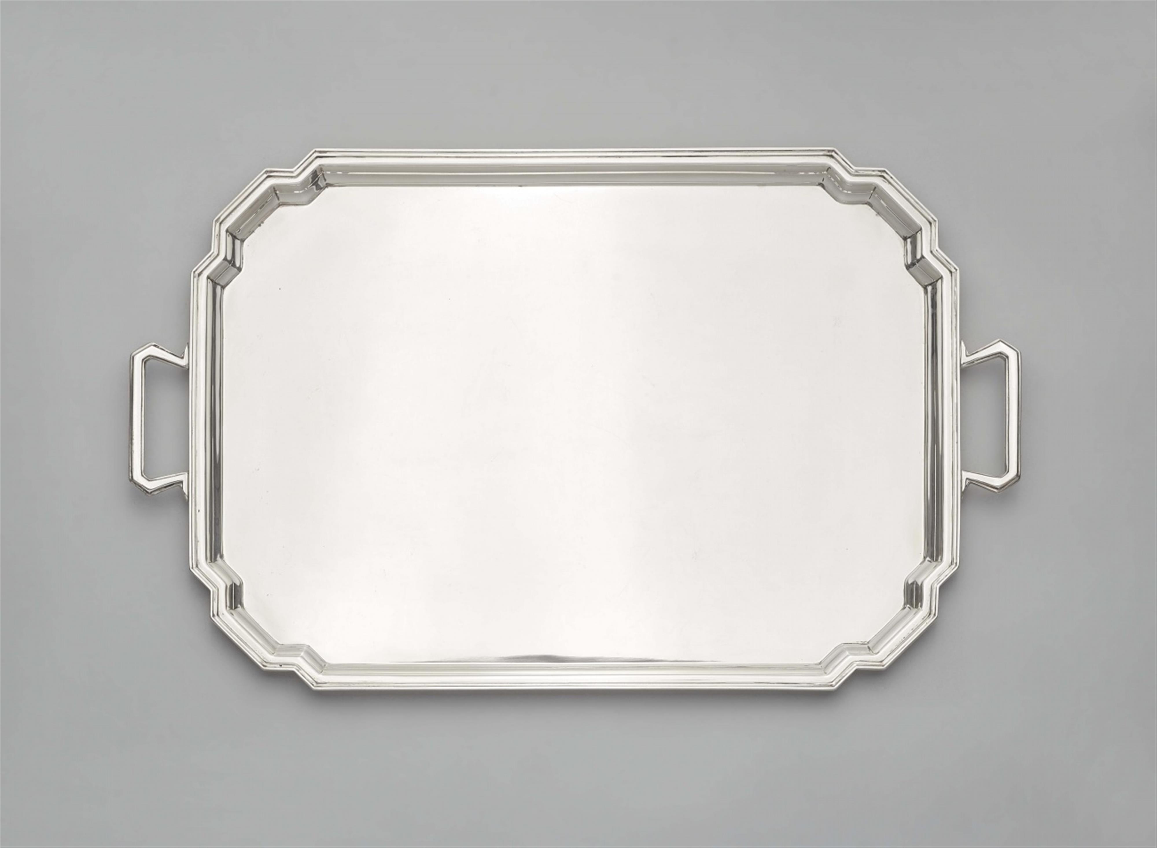 An Art Deco Birmingham silver platter - image-1