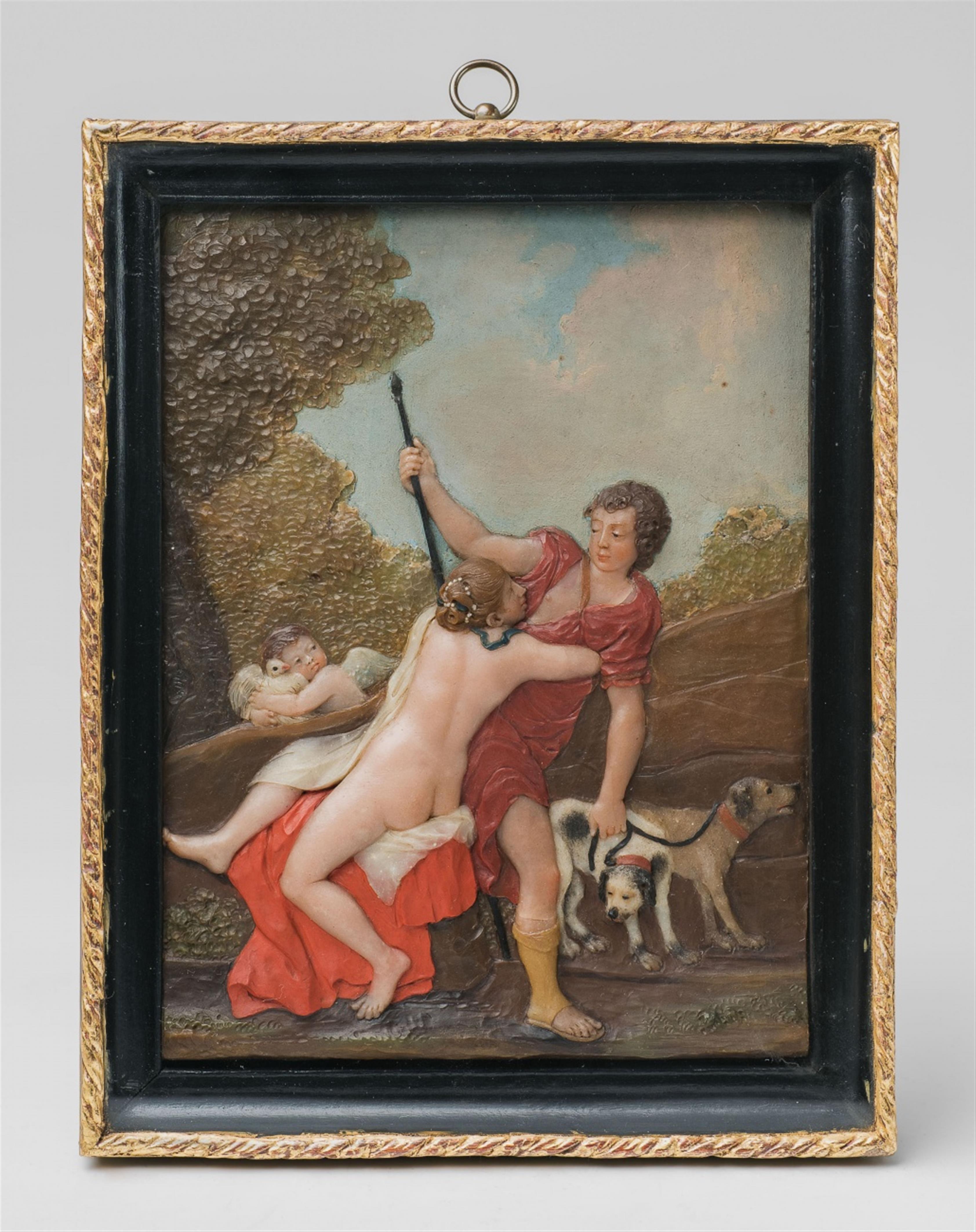 An Italian wax relief with Venus and Adonis - image-1