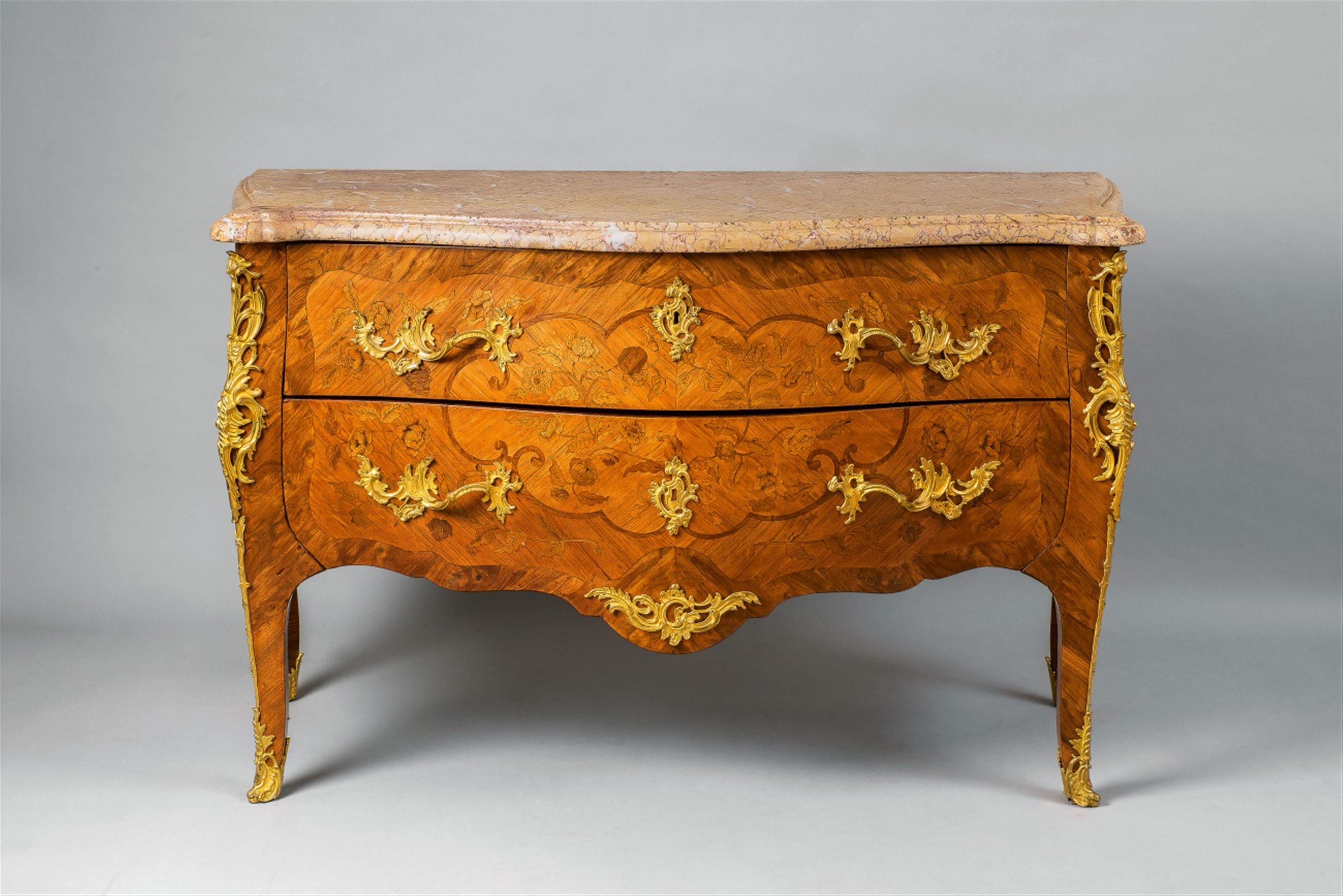 A Louis XV inlaid chest of drawers - image-1