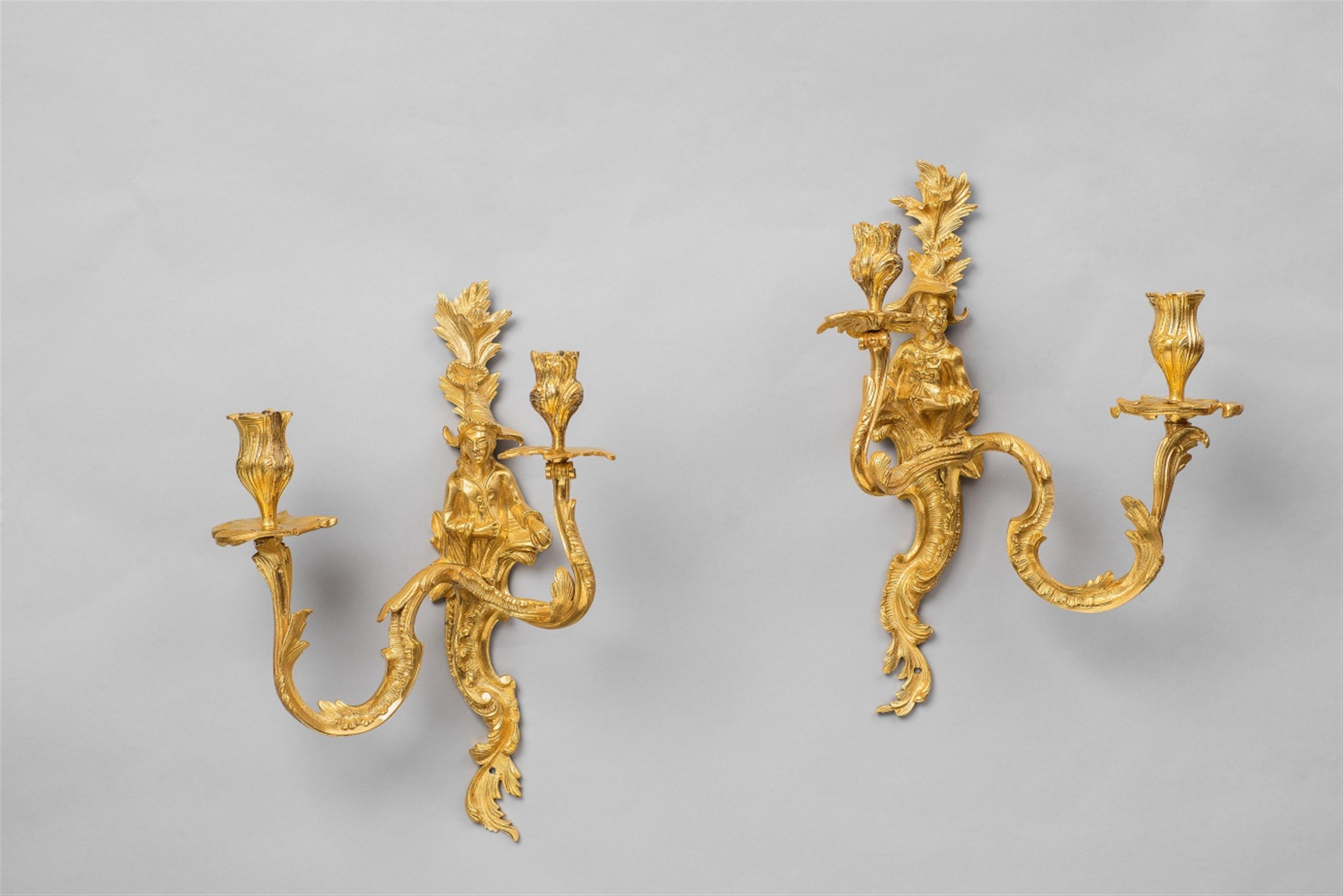 A pair of Louis XV gilt bronze appliques - image-1