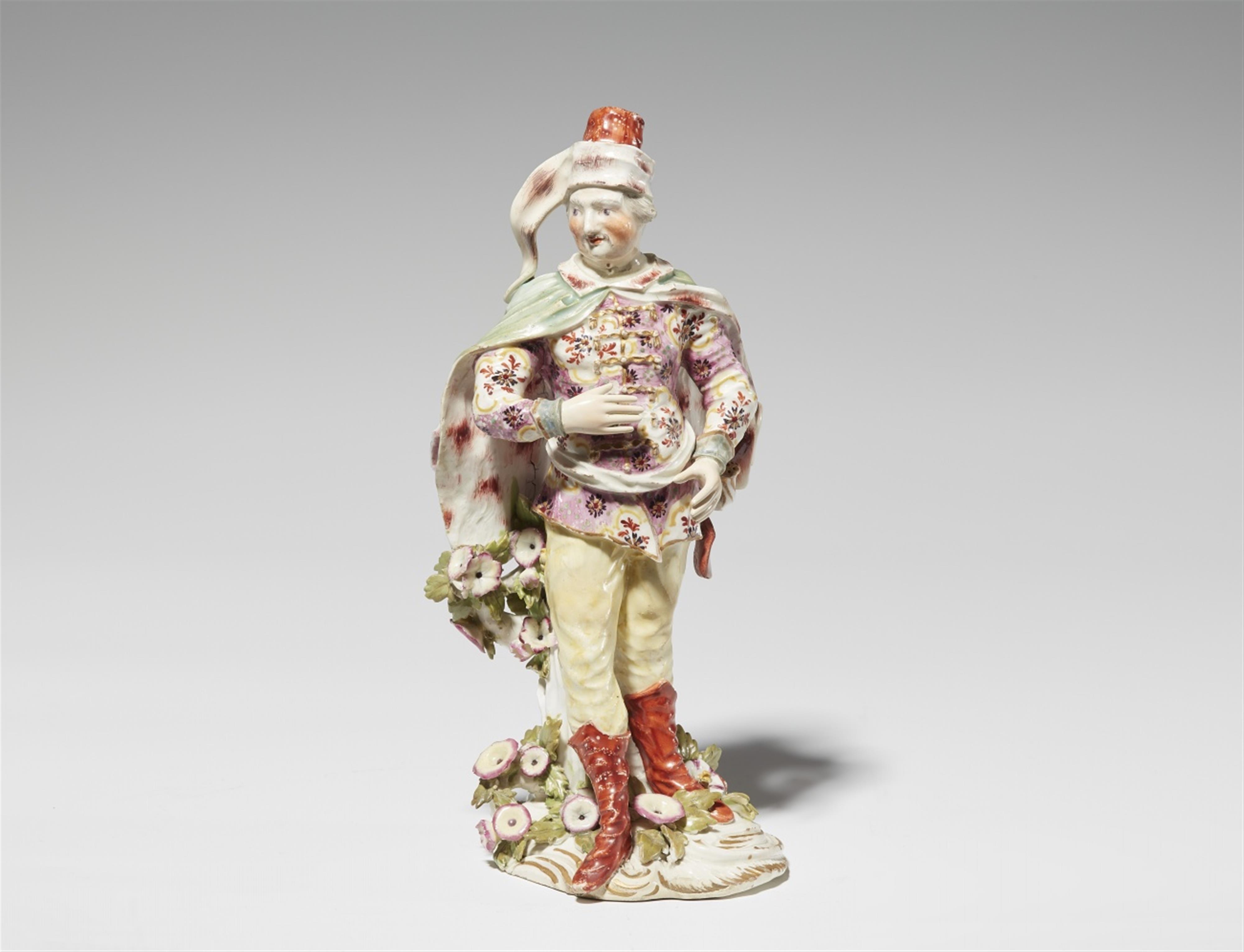 A Derby porcelain figure of David Garrick in the role of Tancred - image-1