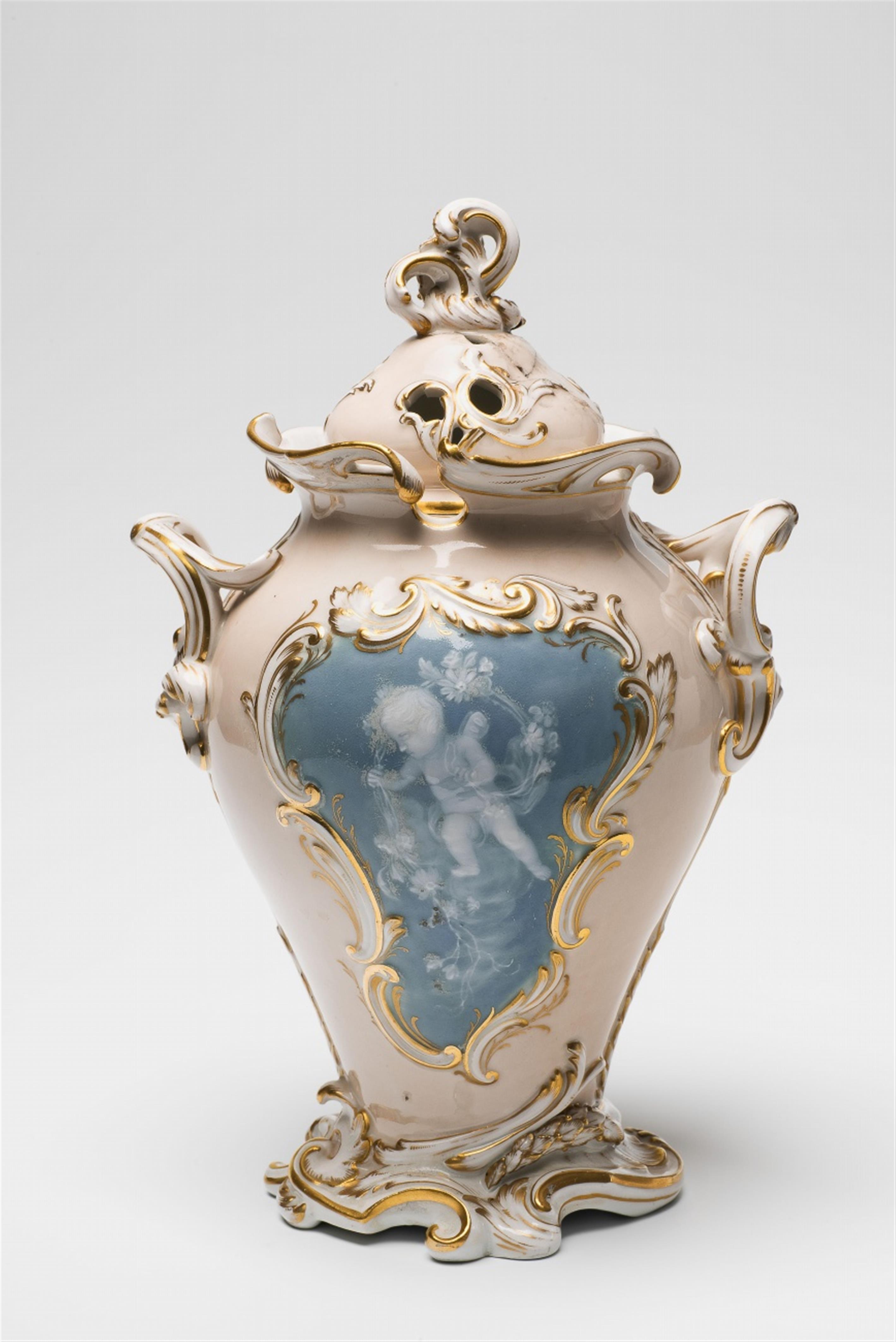 Seltene Meissener Potpourri-Vase - image-1