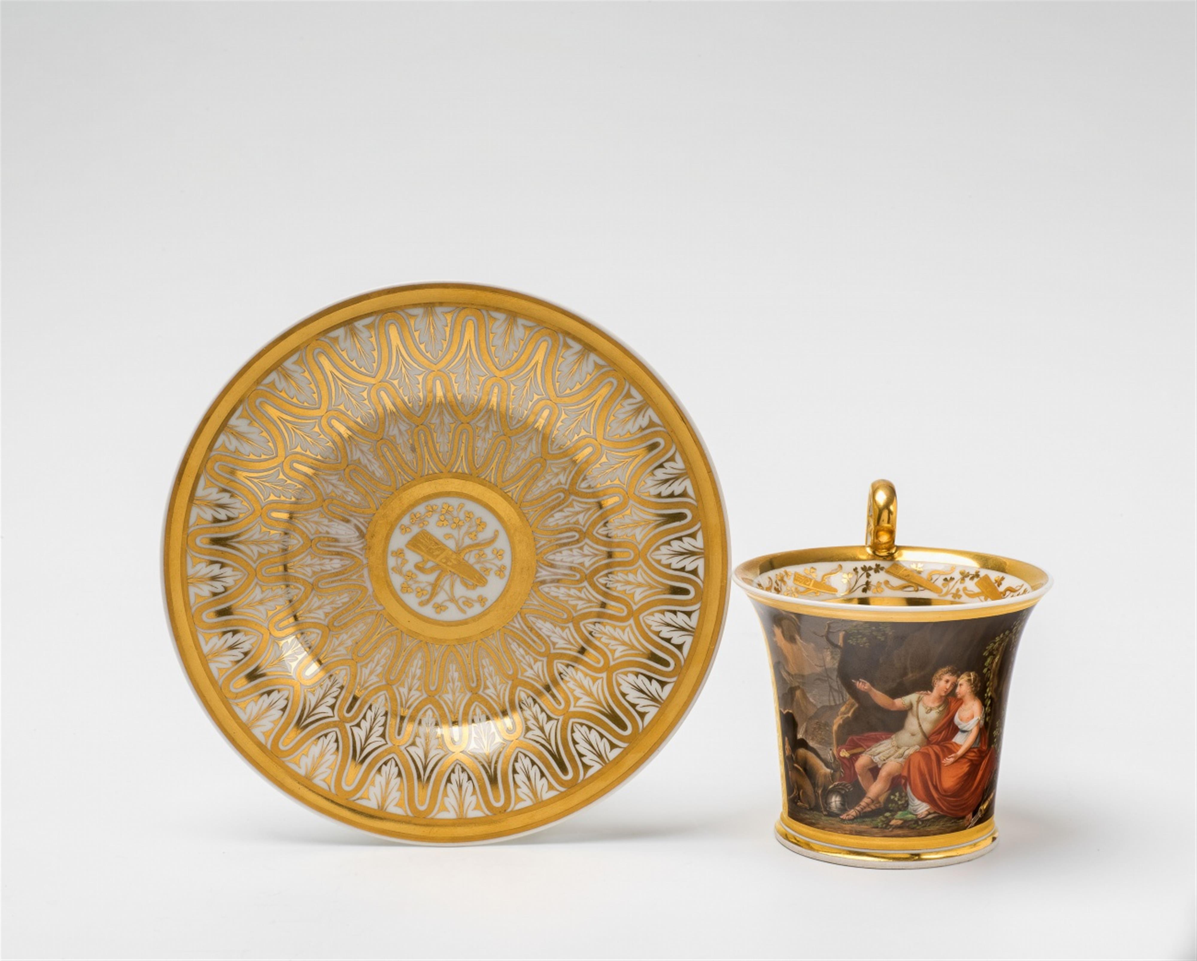 A Vienna porcelain cup with a motif after Angelika Kauffmann - image-1