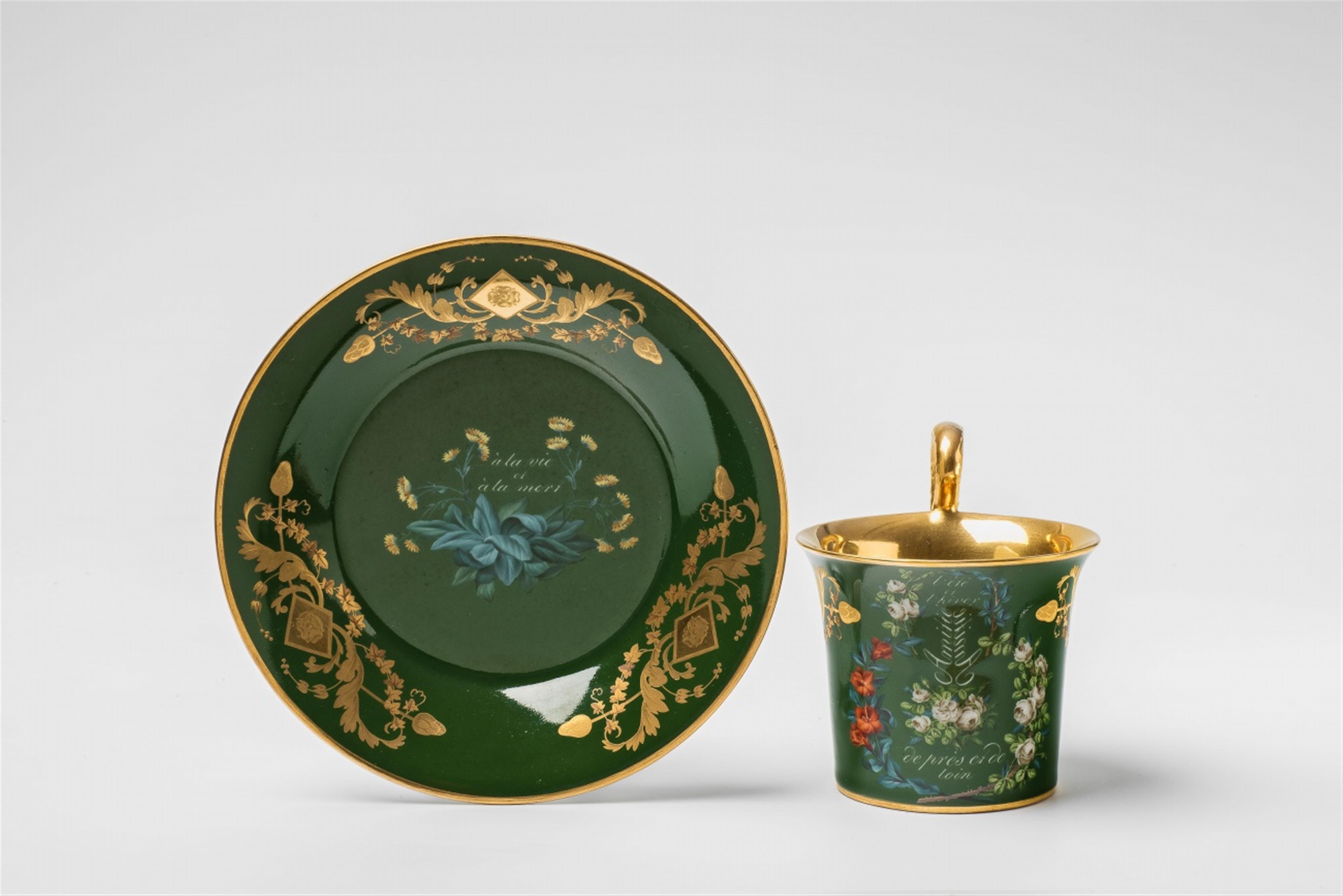 A romantic Vienna porcelain friendship cup - image-2