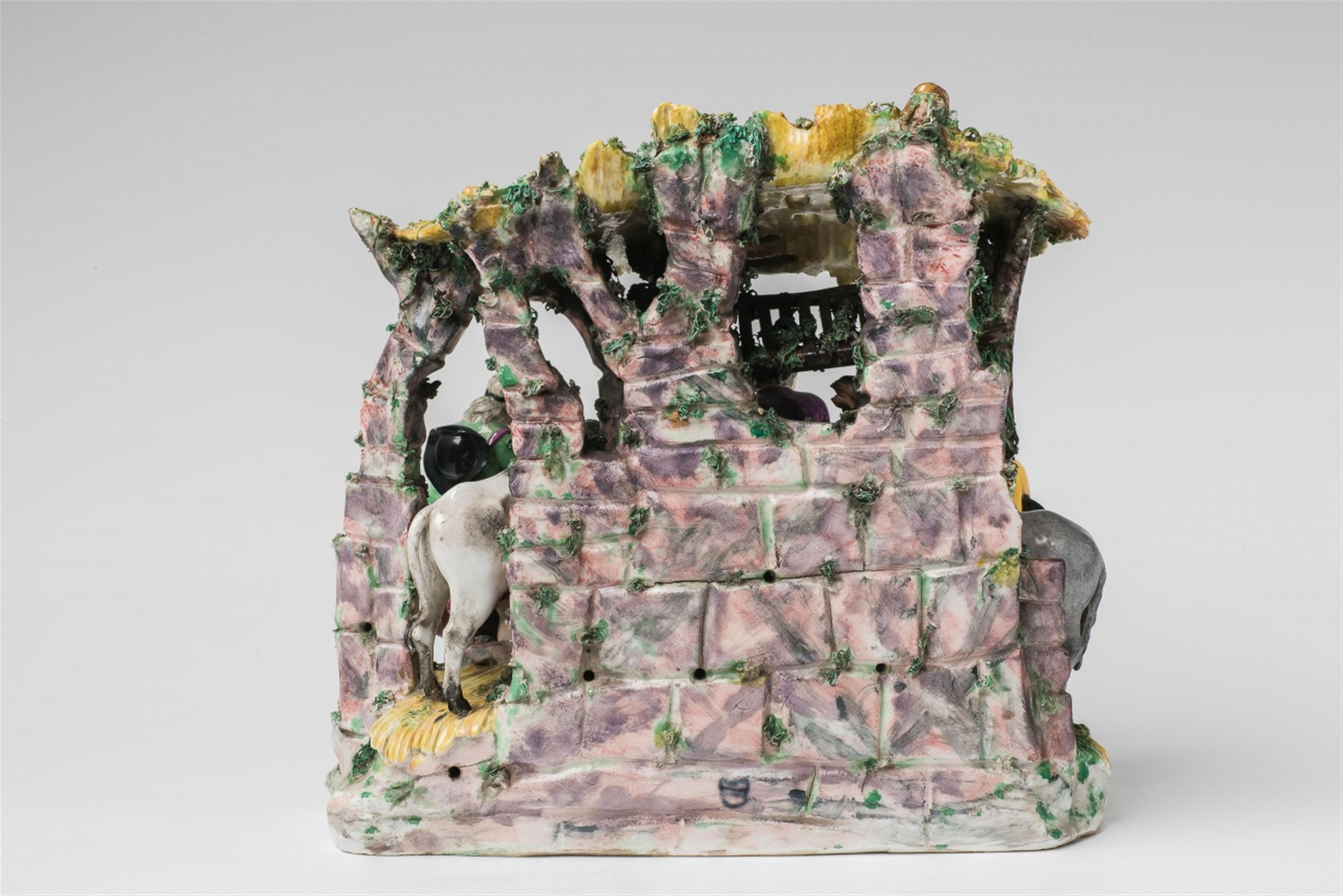 An important and probably unique Vienna porcelain nativity scene - image-10