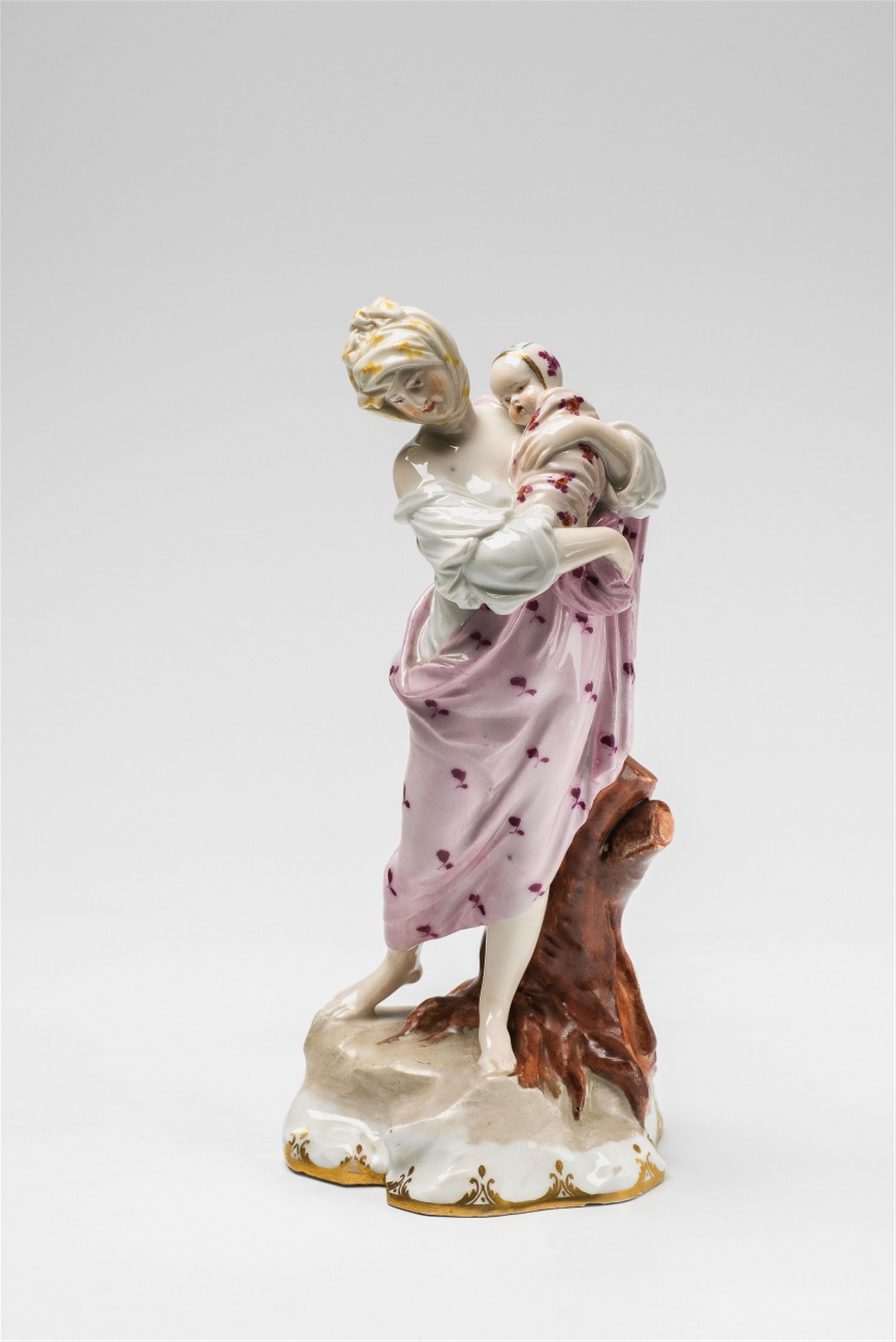 A Vienna porcelain model of a mother and child - image-2