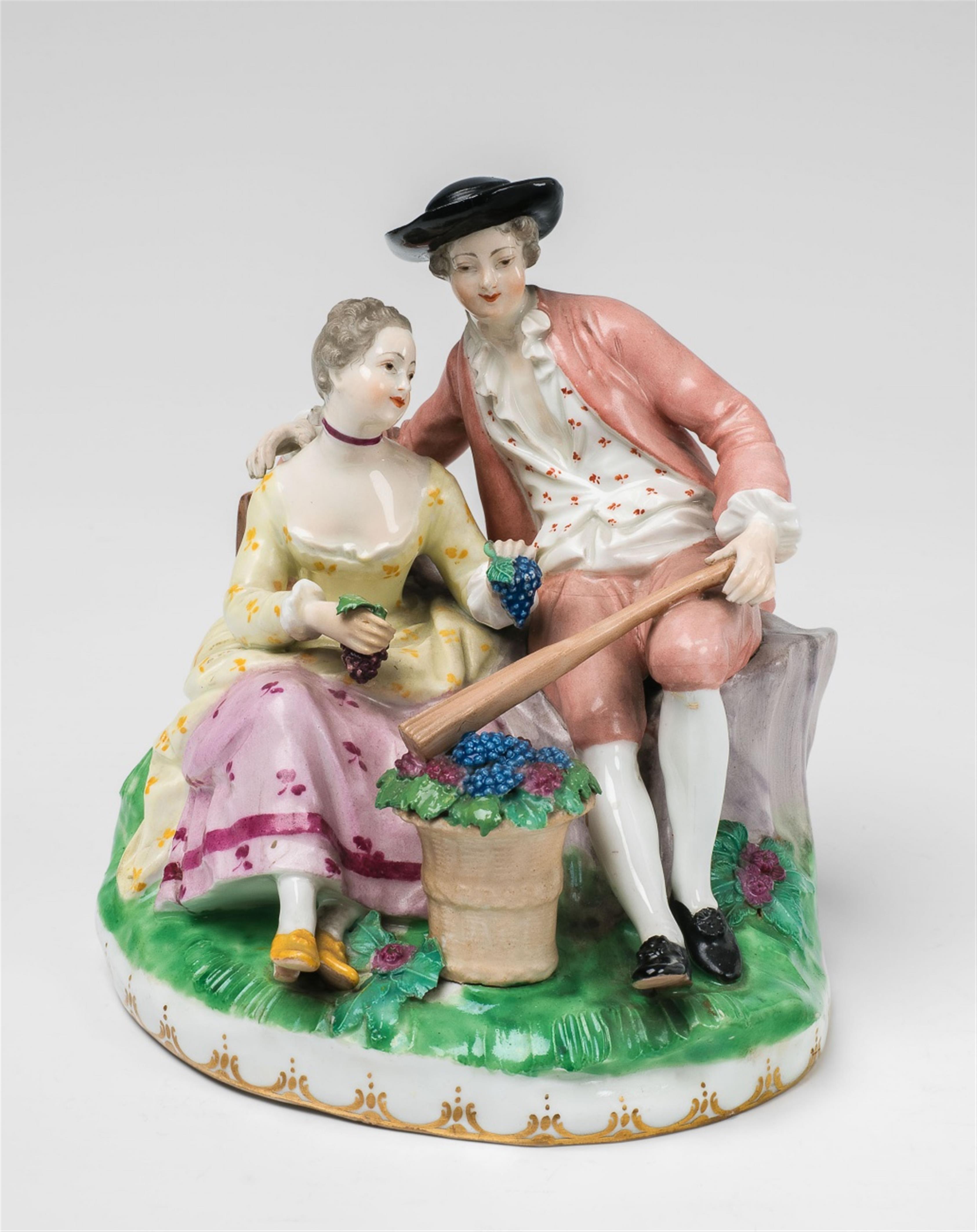 A Vienna porcelain courtship group as an allegory of autumn - image-2