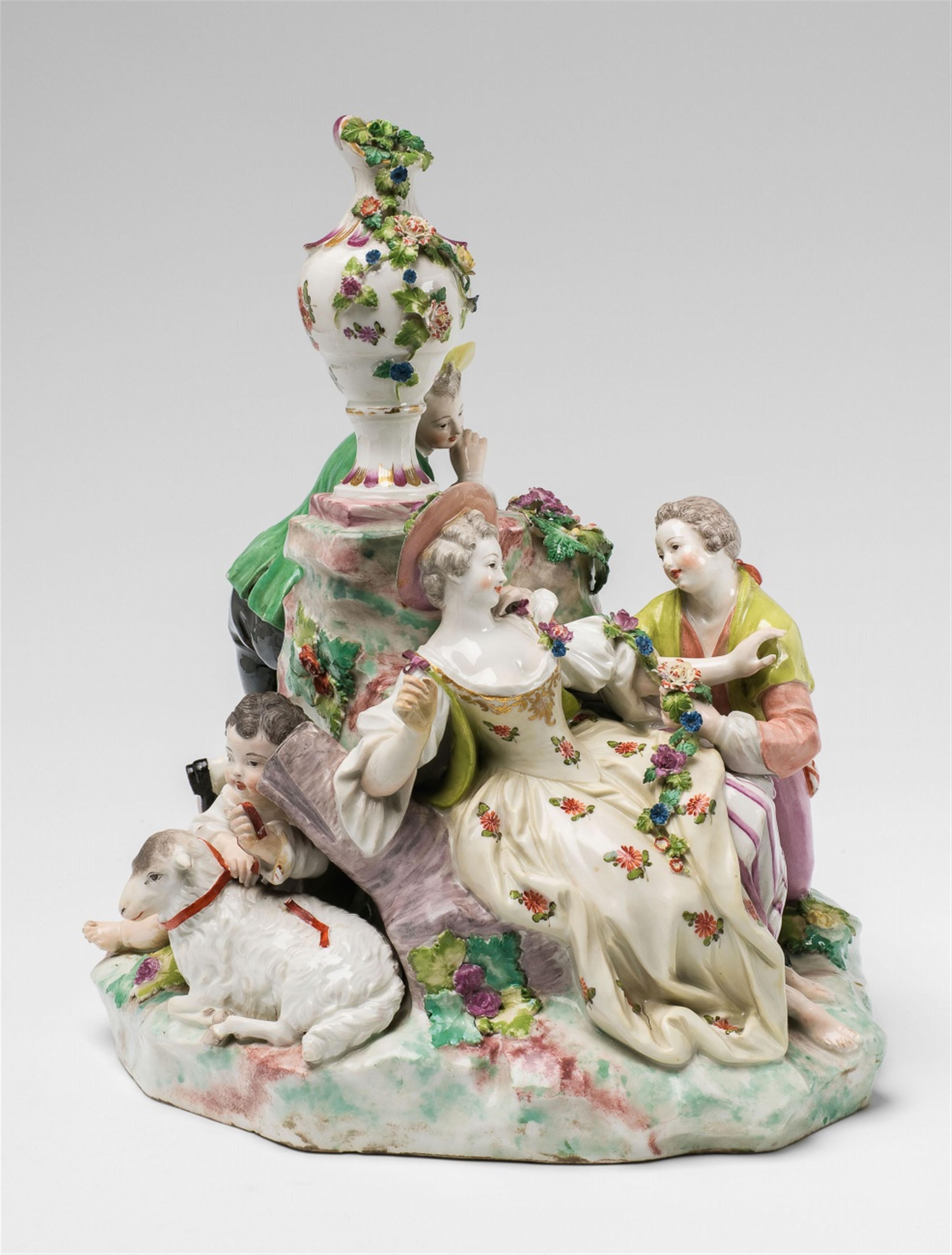 A Vienna porcelain shepherd group - image-4