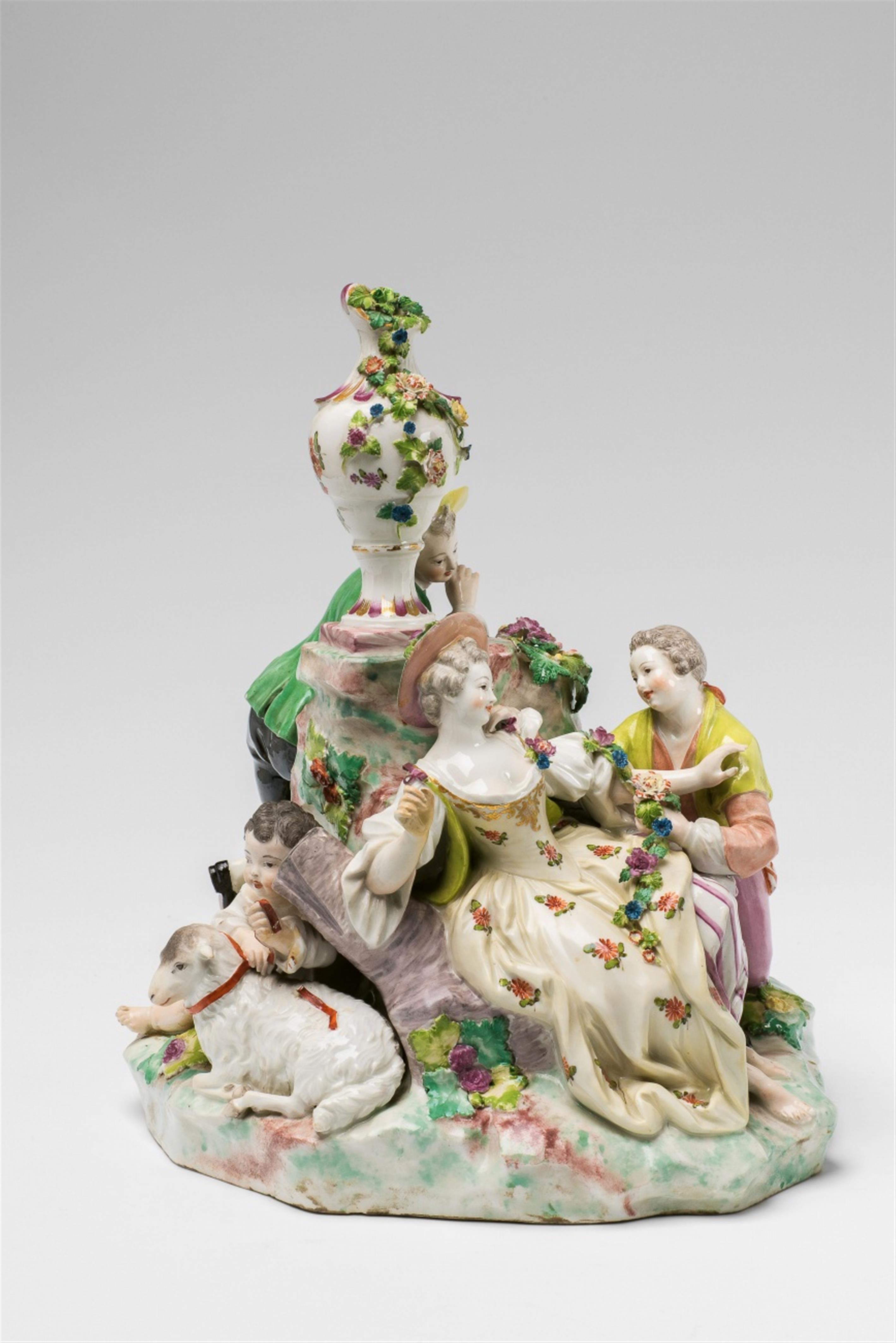 A Vienna porcelain shepherd group - image-1