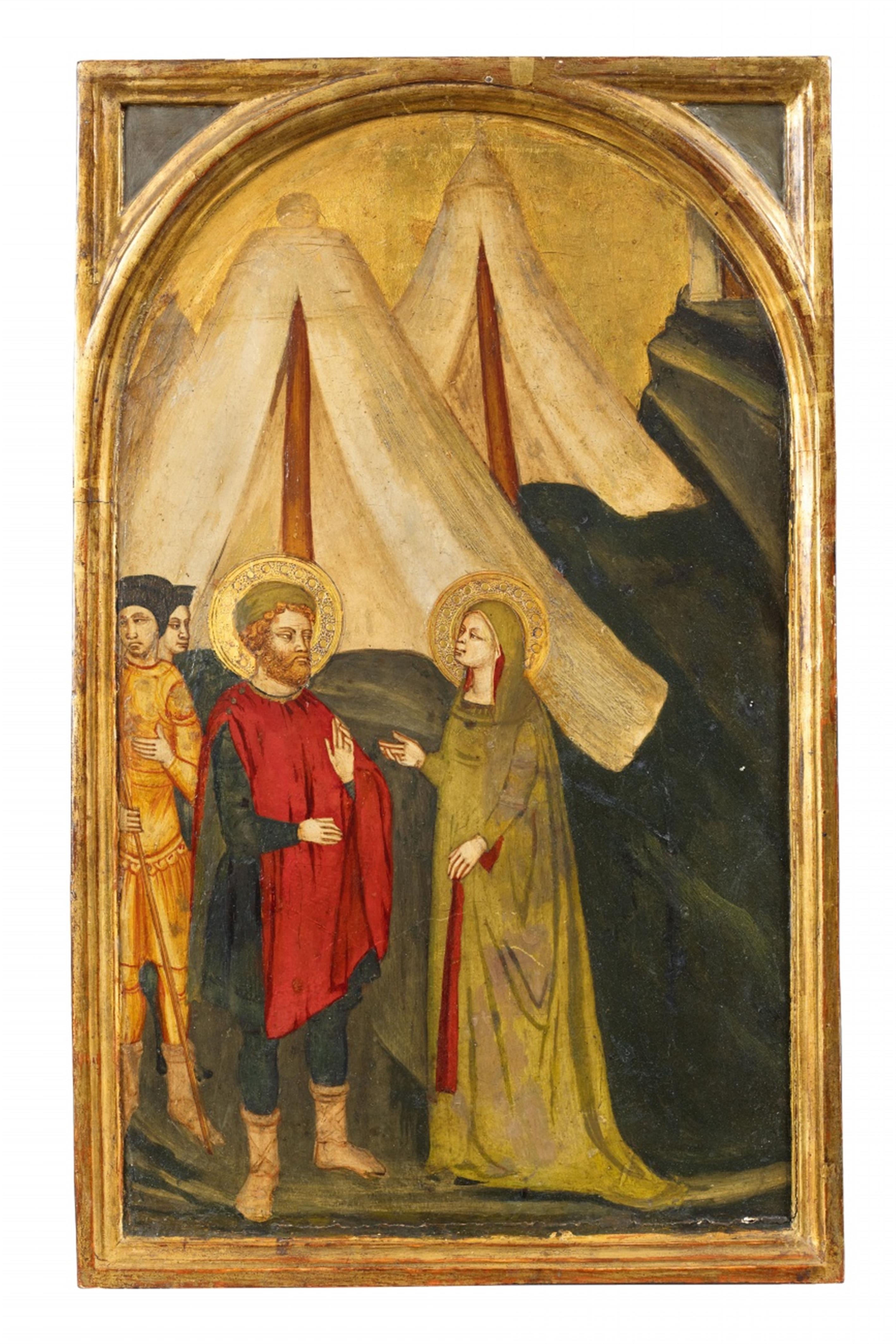 Maestro di Campo Giove (Nicolo Olivieri della Pietranziera?) - Vier Tafeln mit Szenen aus der Legende des Heiligen Eustachius - image-4