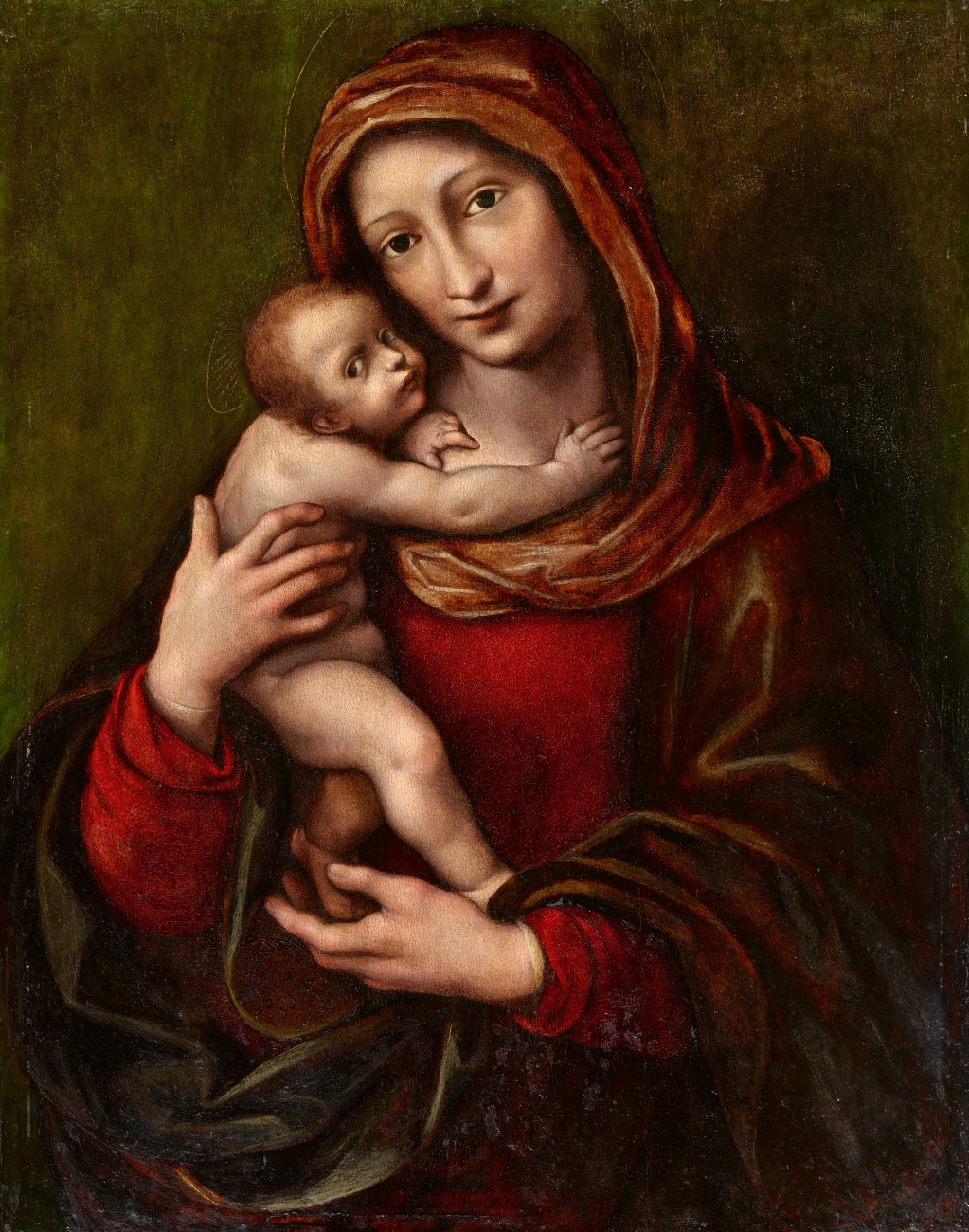 Giovanni Pietro Rizzoli, called Giampietrino - The Virgin and Child - image-1