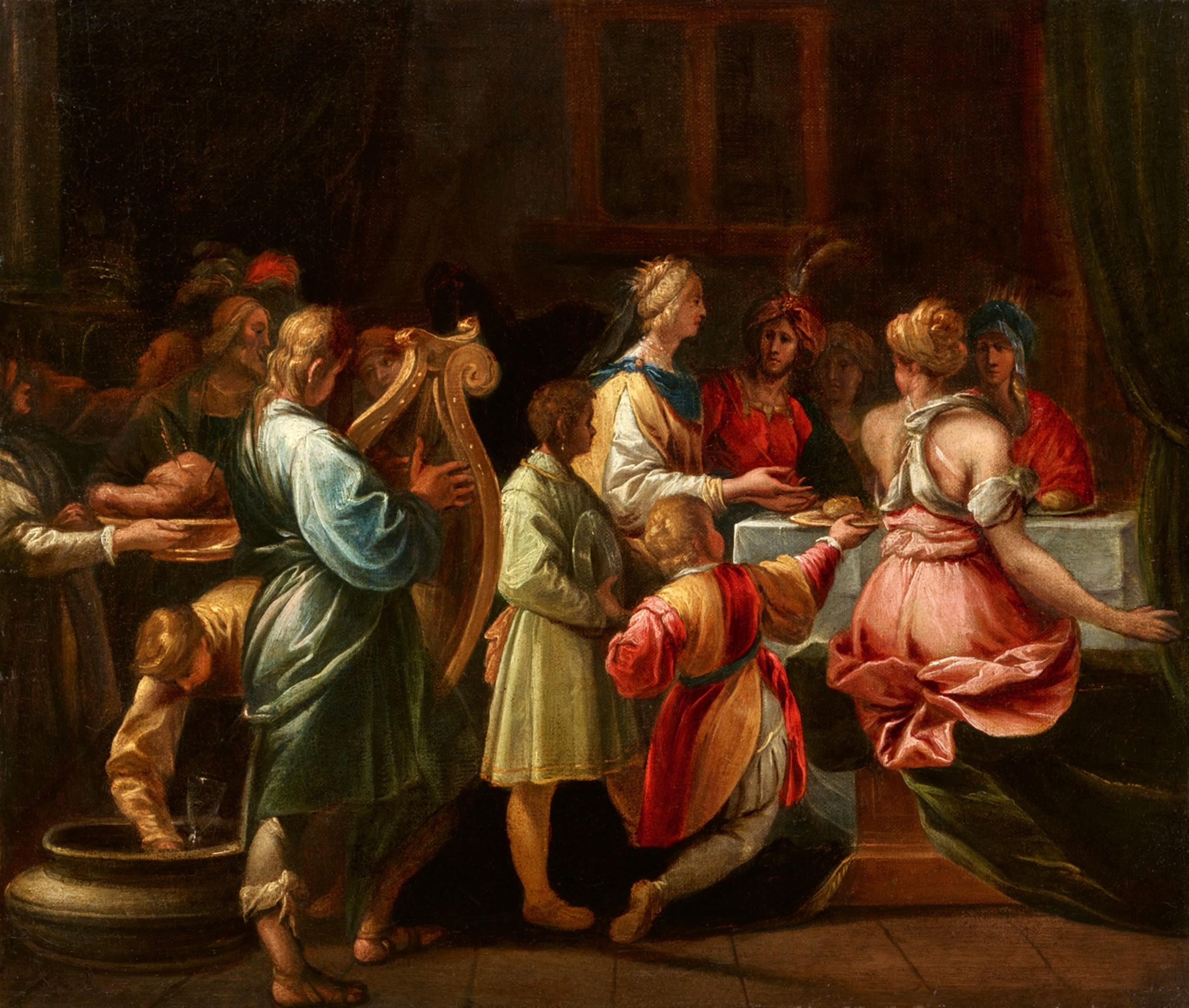 Pier Francesco Mazzuchelli (il Morazzone), circle of - A Banquet Scene - image-1