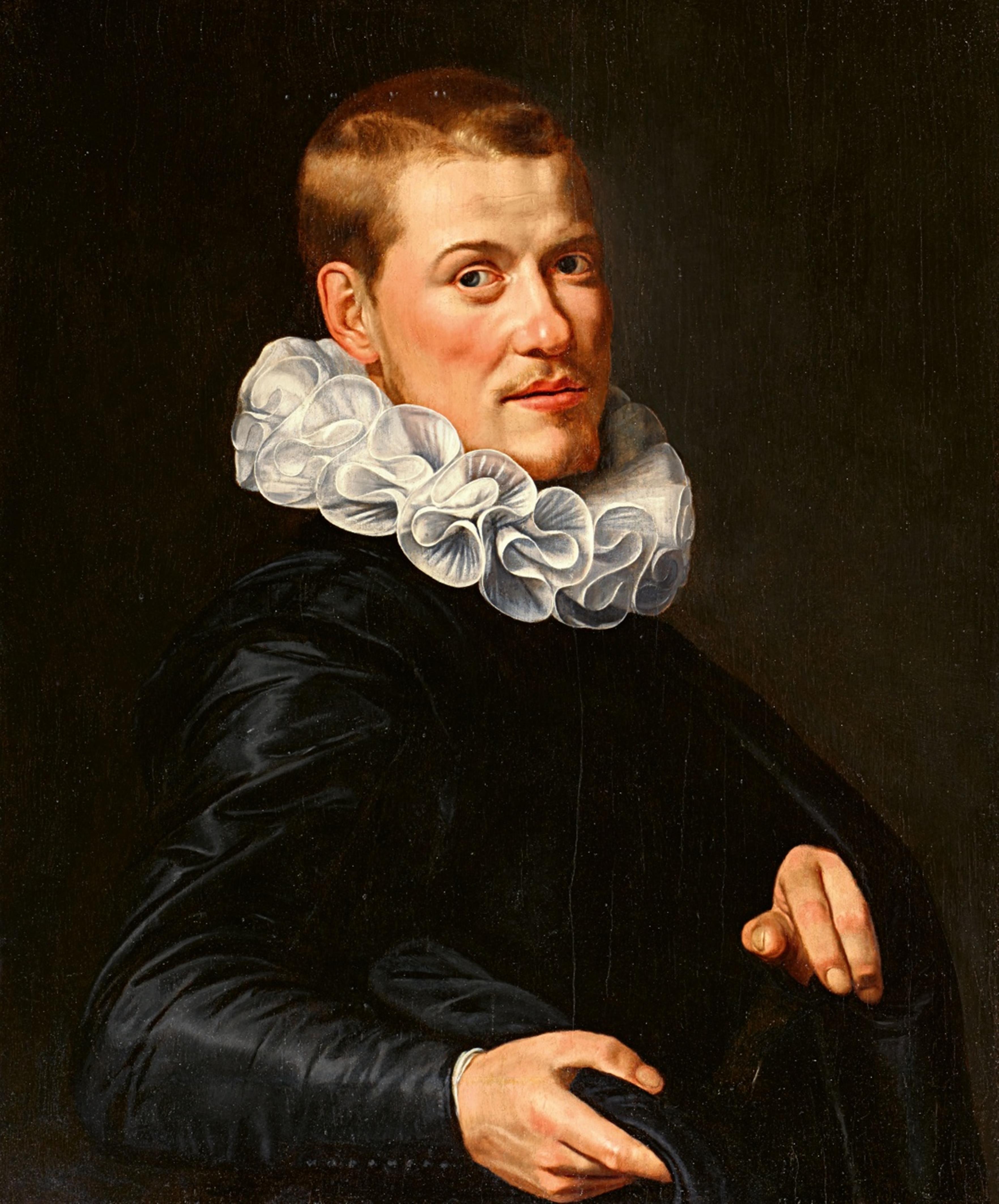 Thomas de Keyser, zugeschrieben - Bildnis eines jungen Mannes mit weißer Halskrause - image-1