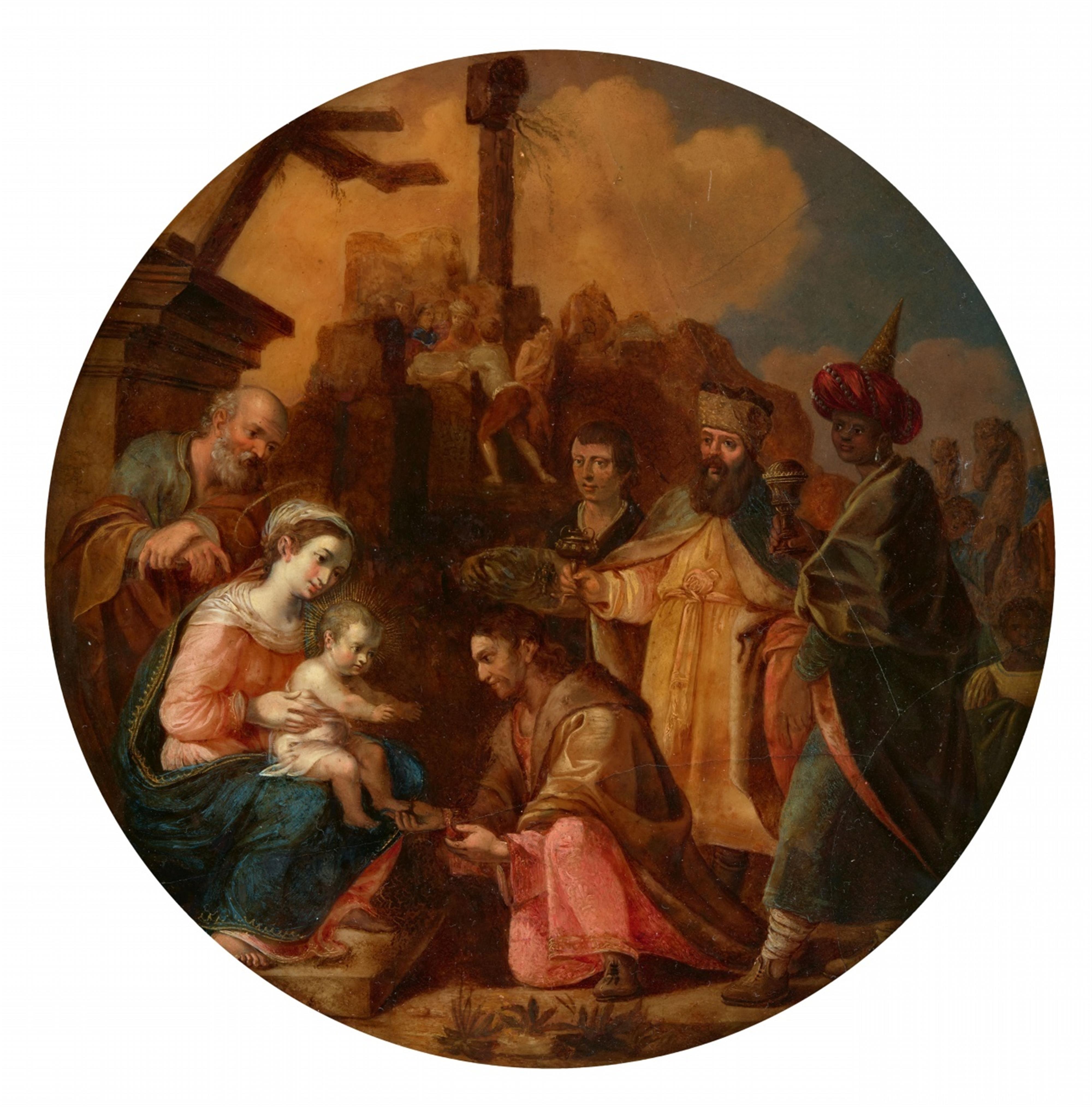 Deutscher Meister des 17. Jahrhunderts - Anbetung der Heiligen Drei Könige - image-1