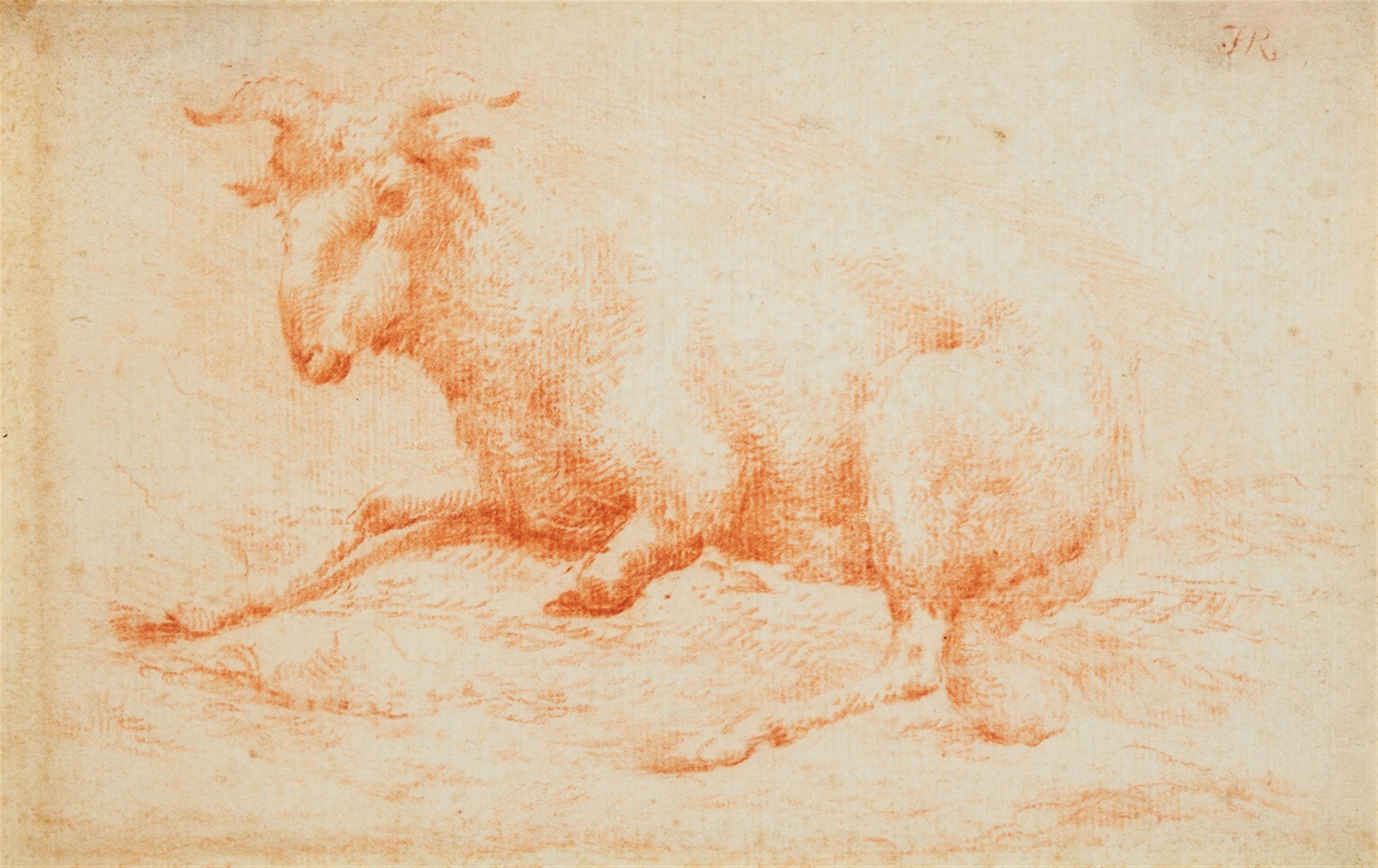 Johann Heinrich Roos - A Recumbent Ram - image-1
