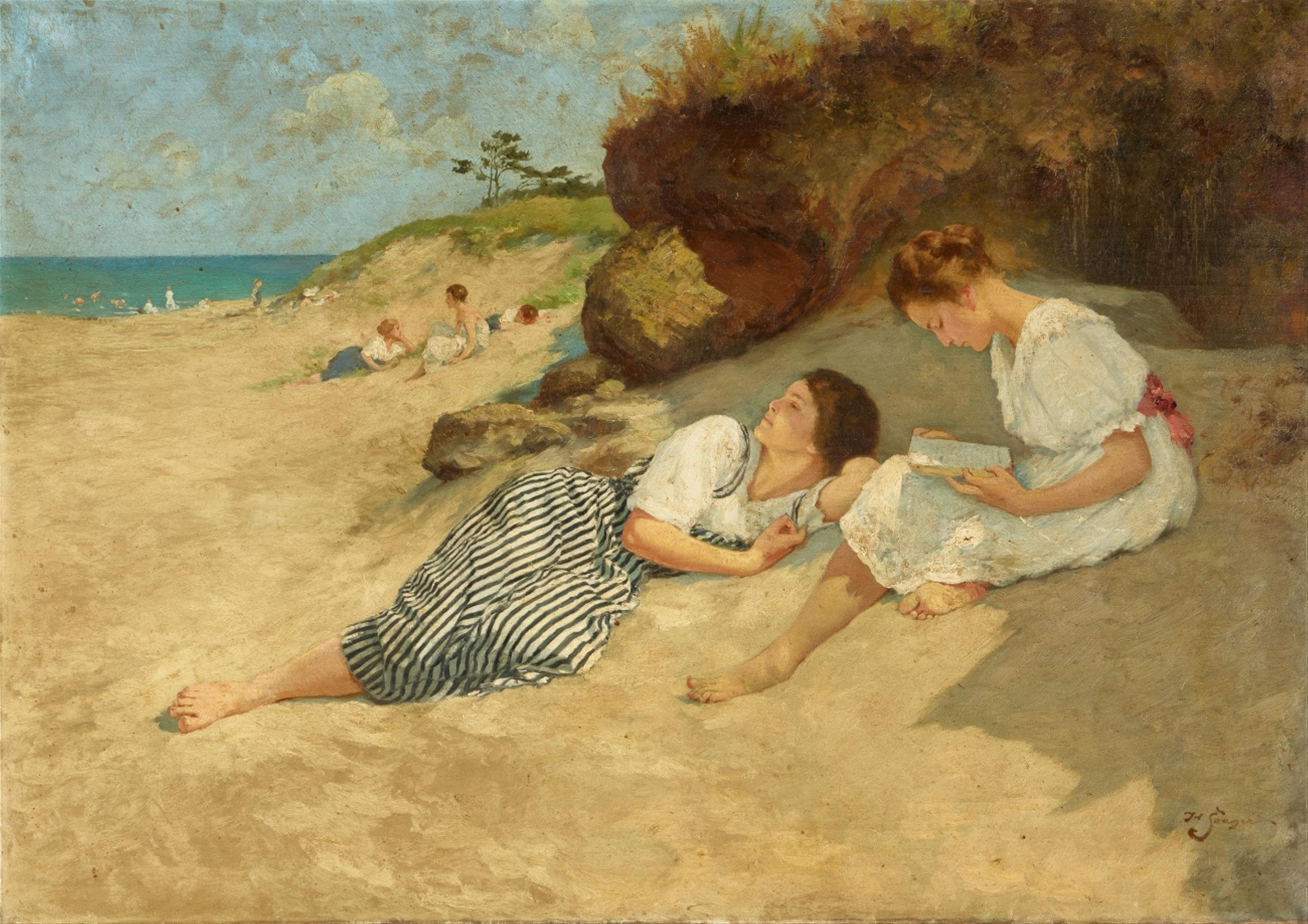 Hermann Seeger - Girls at the Beach - image-1