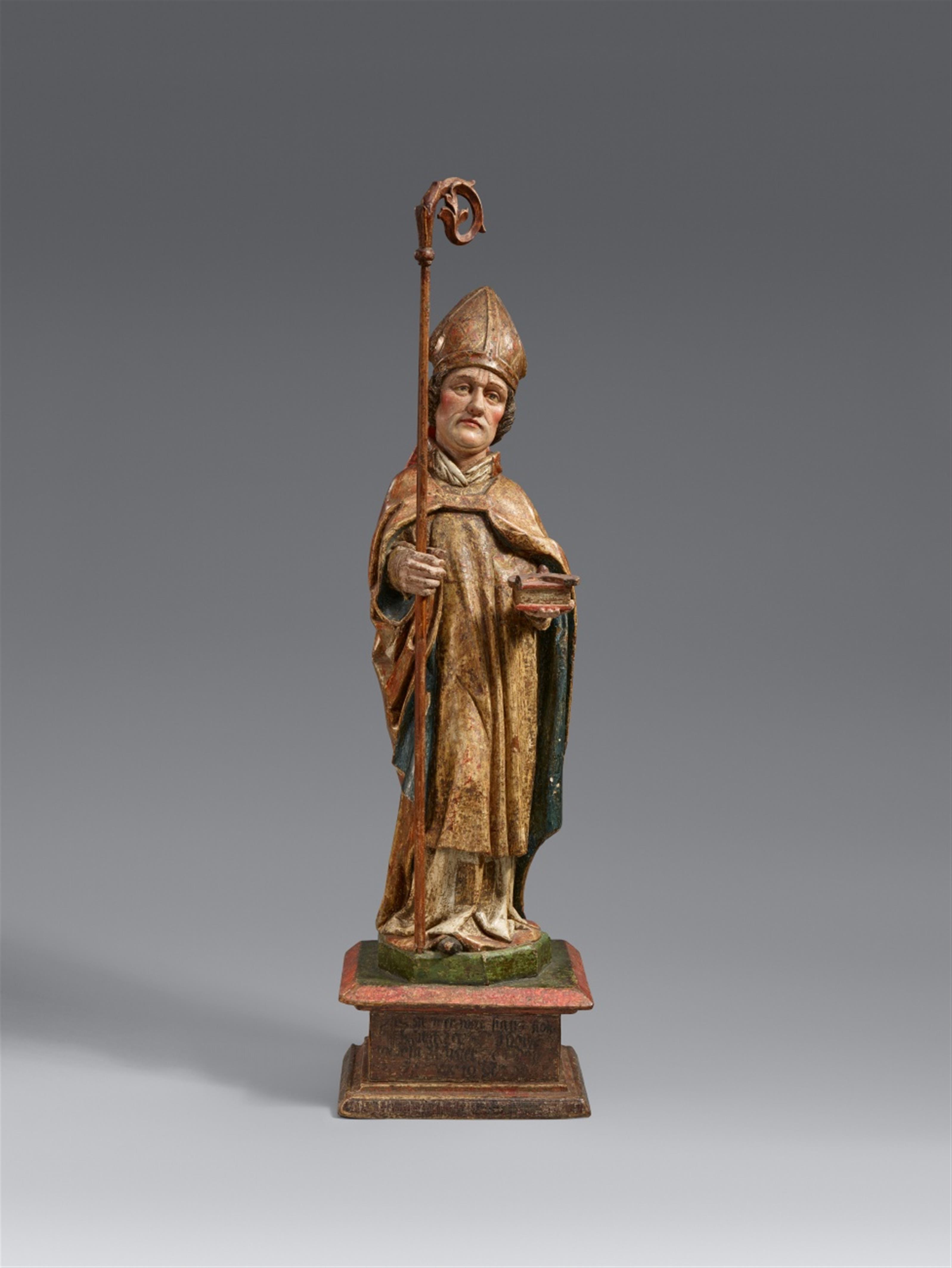 Hans Klocker - A carved wood figure of Saint Eligius by Hans Klocker - image-1