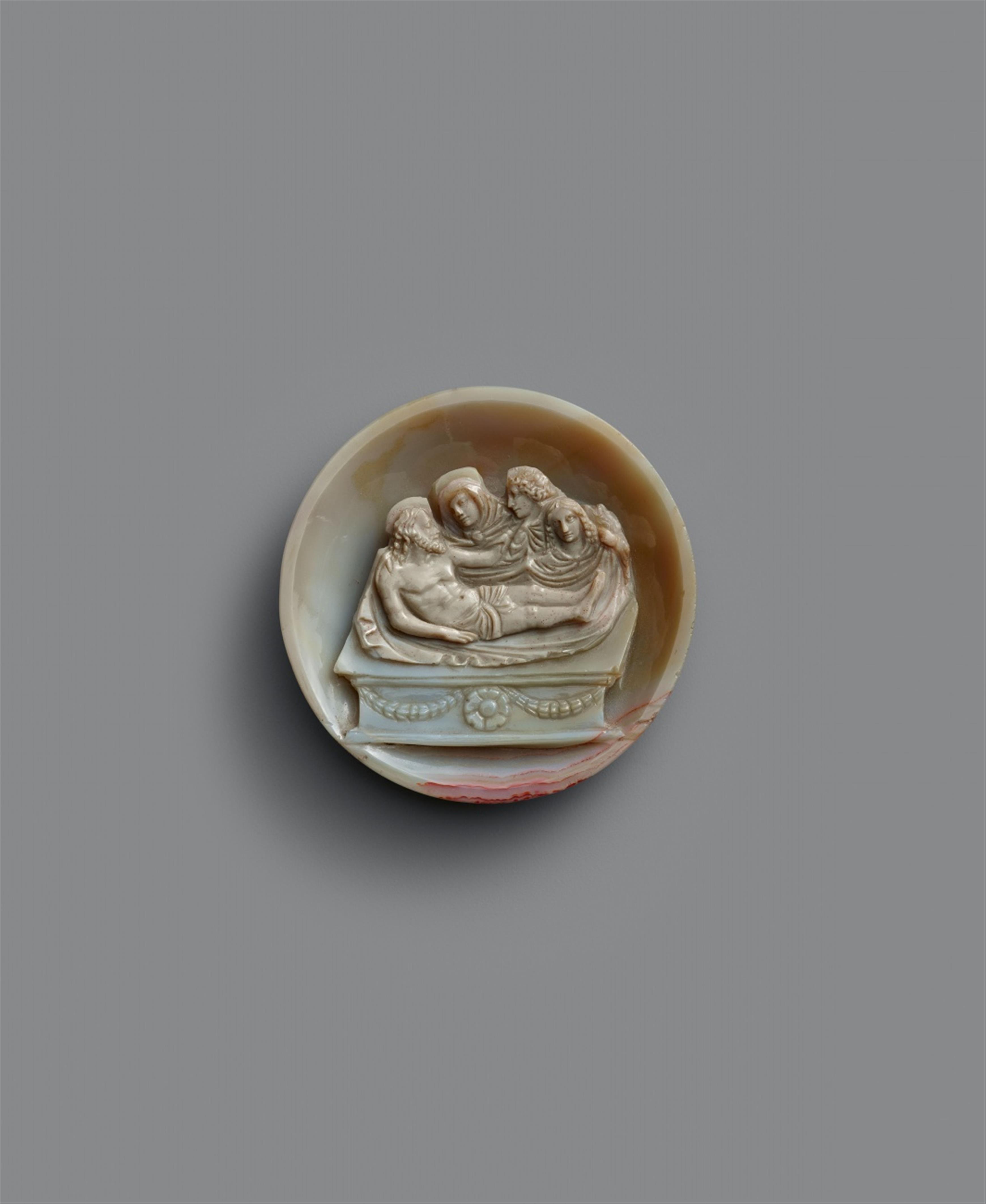 Italien 16. Jahrhundert - Cameo mit Grablegung Christi - image-1