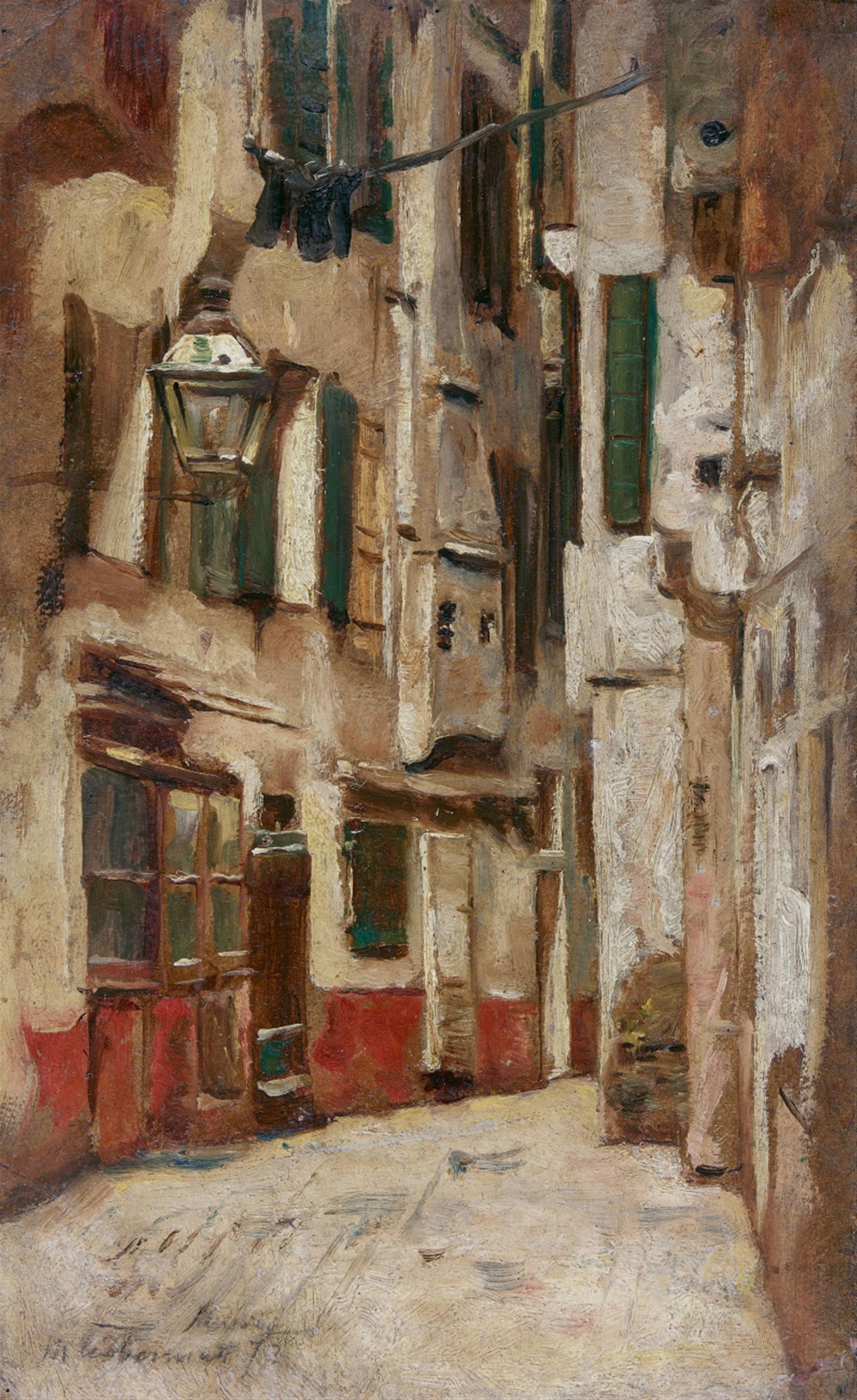 Max Liebermann - Venezianische Gasse nach rechts - image-1