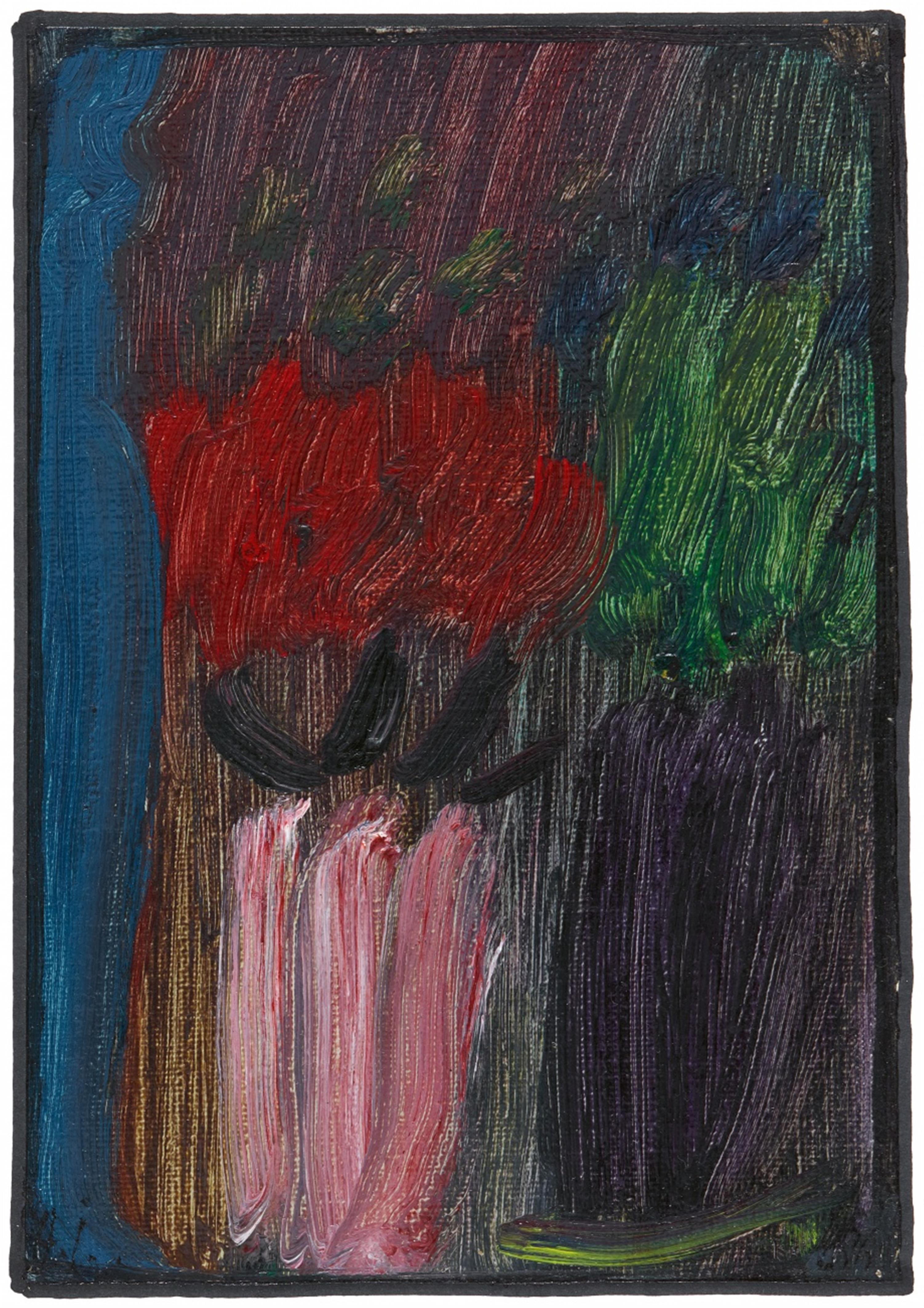 Alexej von Jawlensky - Stilleben: Azaleen in rosa Vase - image-1