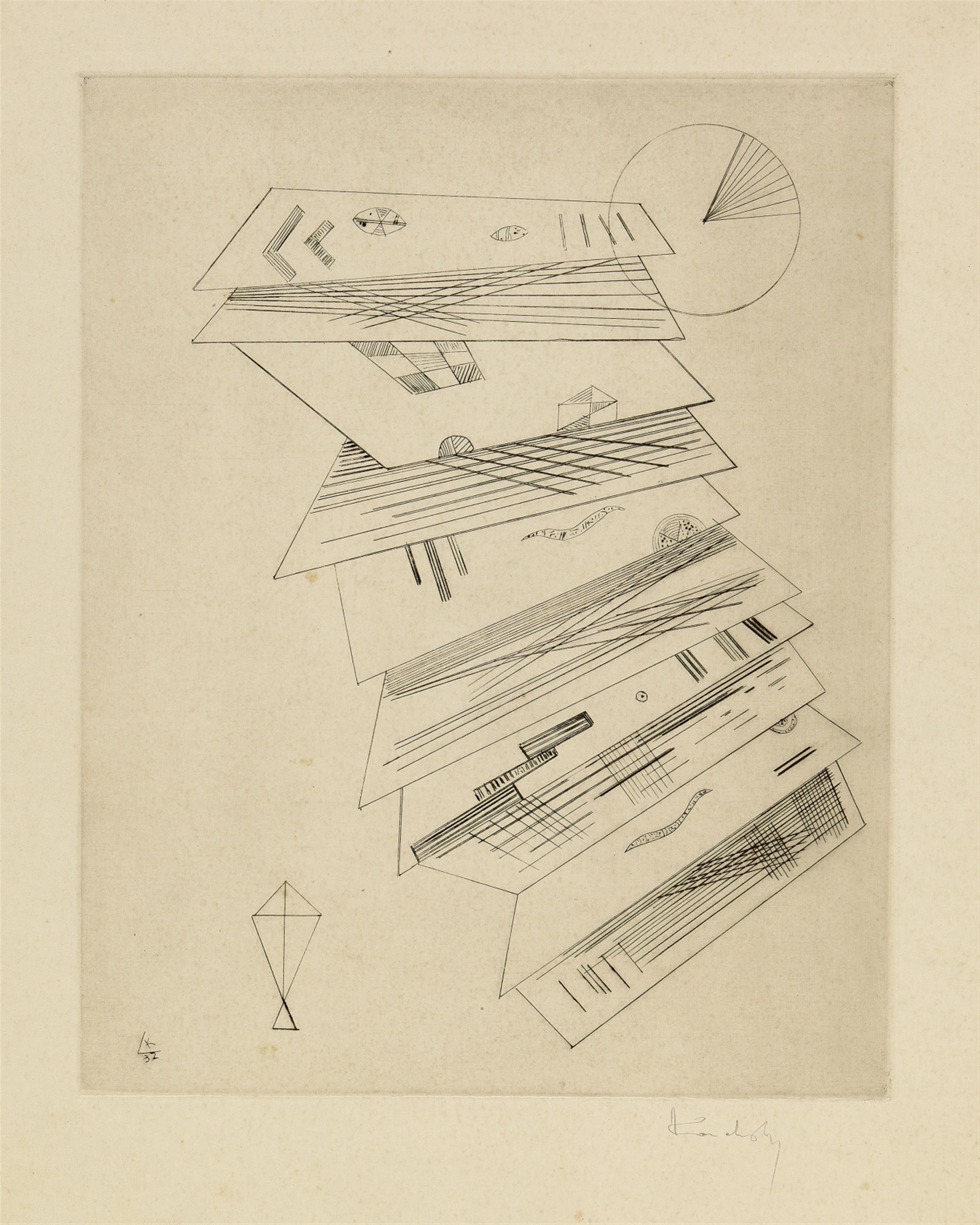 Wassily Kandinsky - Zweite Radierung für die Editions "Cahiers d'Art" - image-1