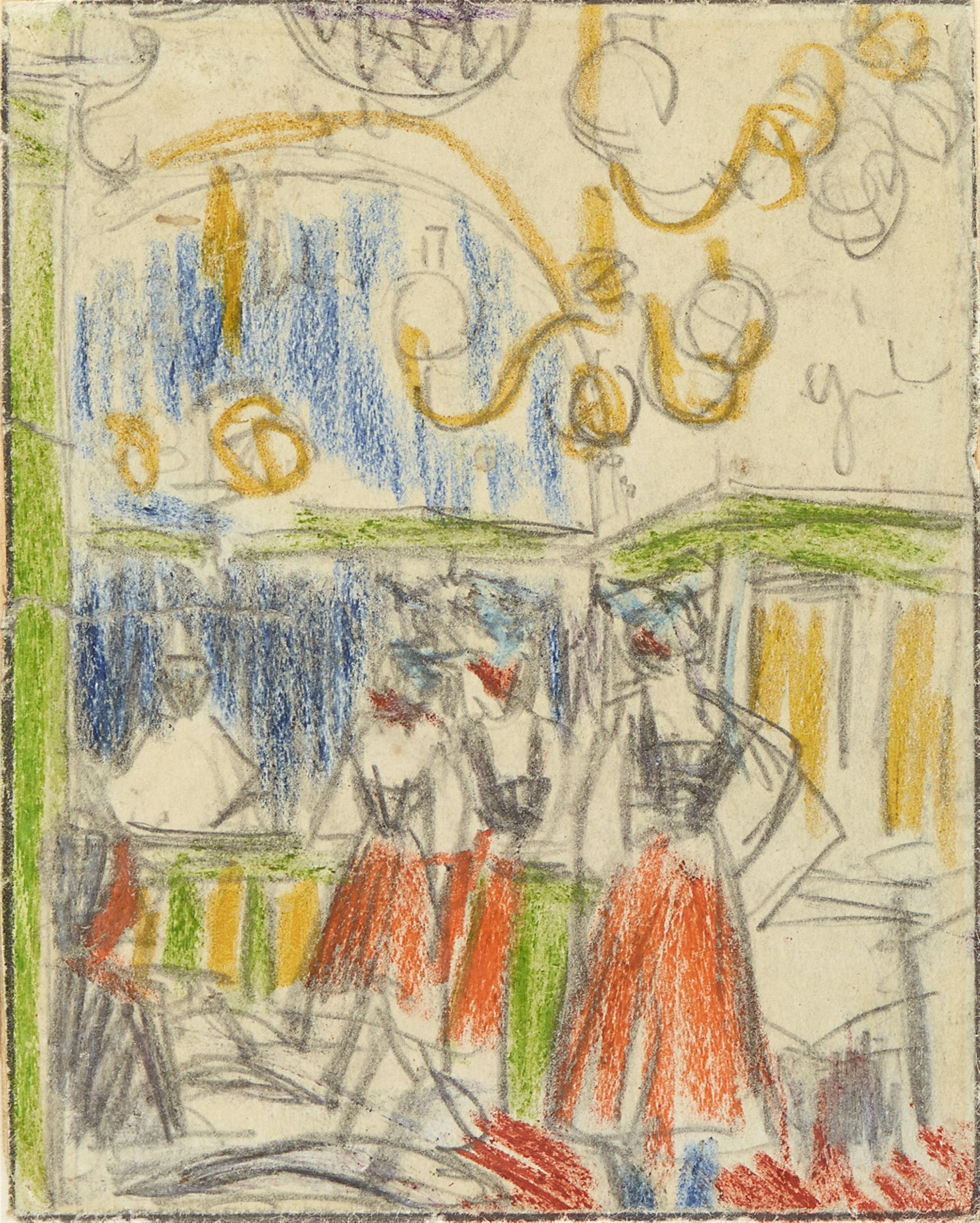 Ernst Ludwig Kirchner - Ballhaus mit tanzenden Mädchen - image-1