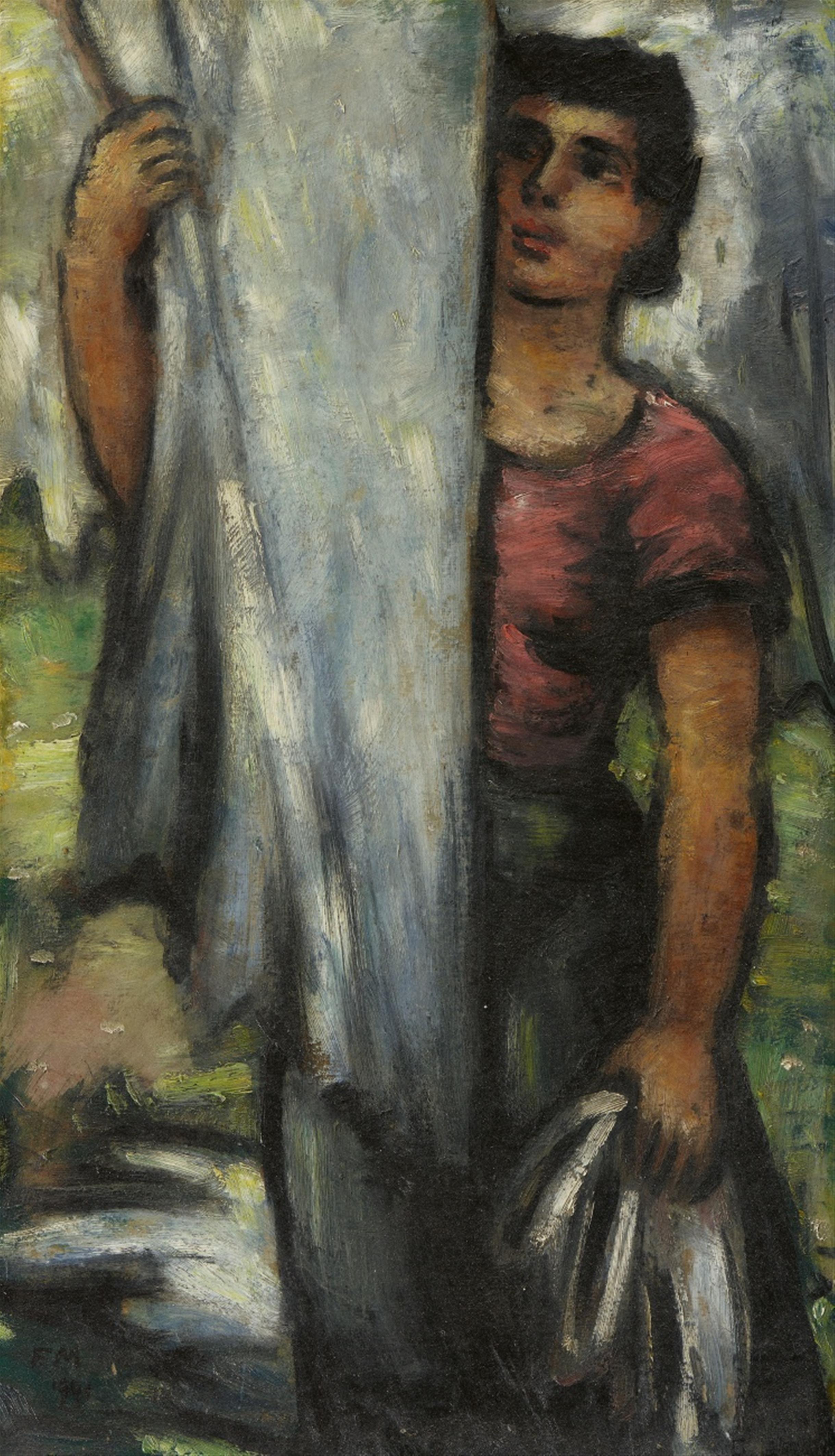 Frans Masereel - Wäsche aufhängende Frau - image-1