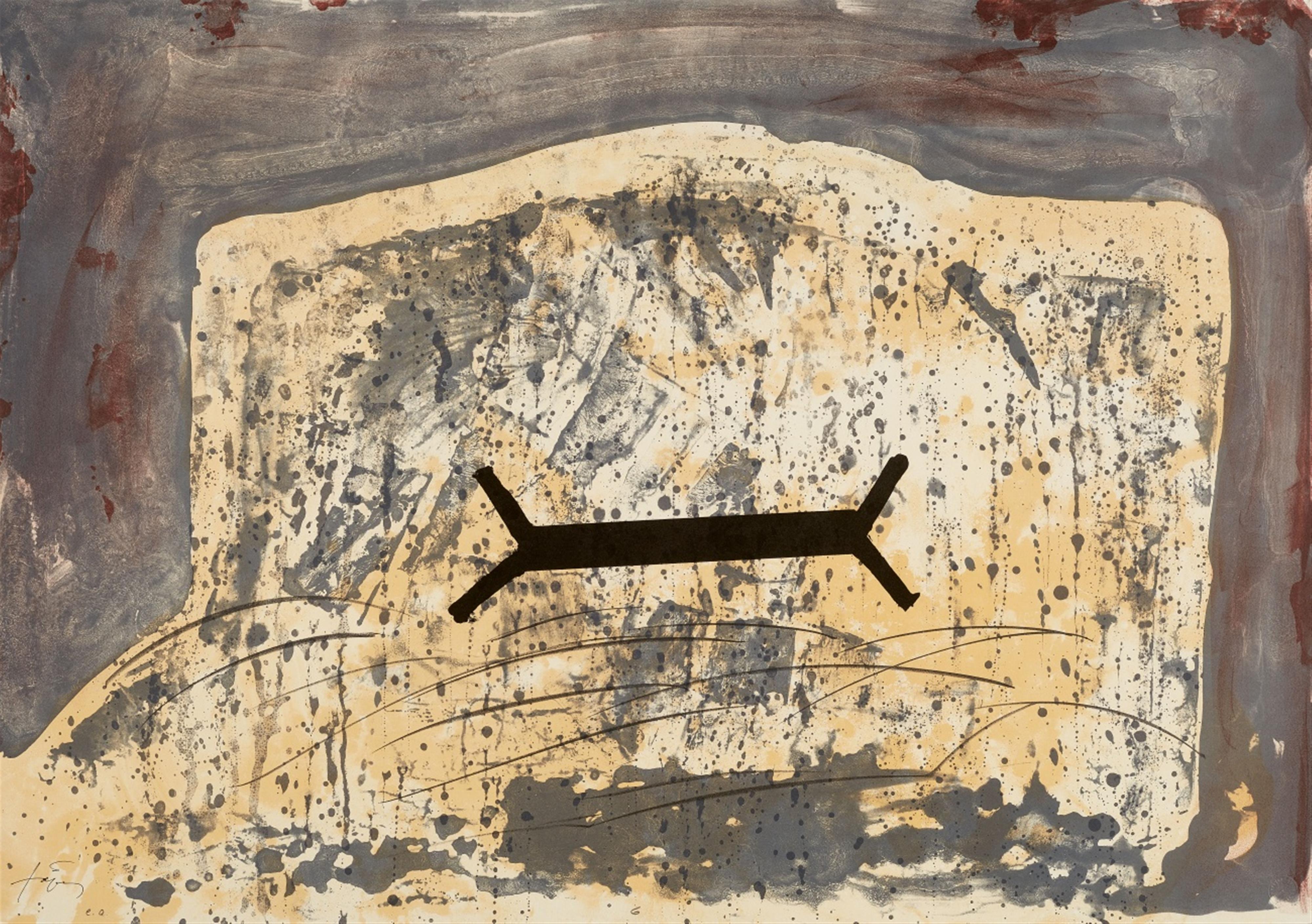 Antoni Tàpies - From Suite: plate 6 - image-1