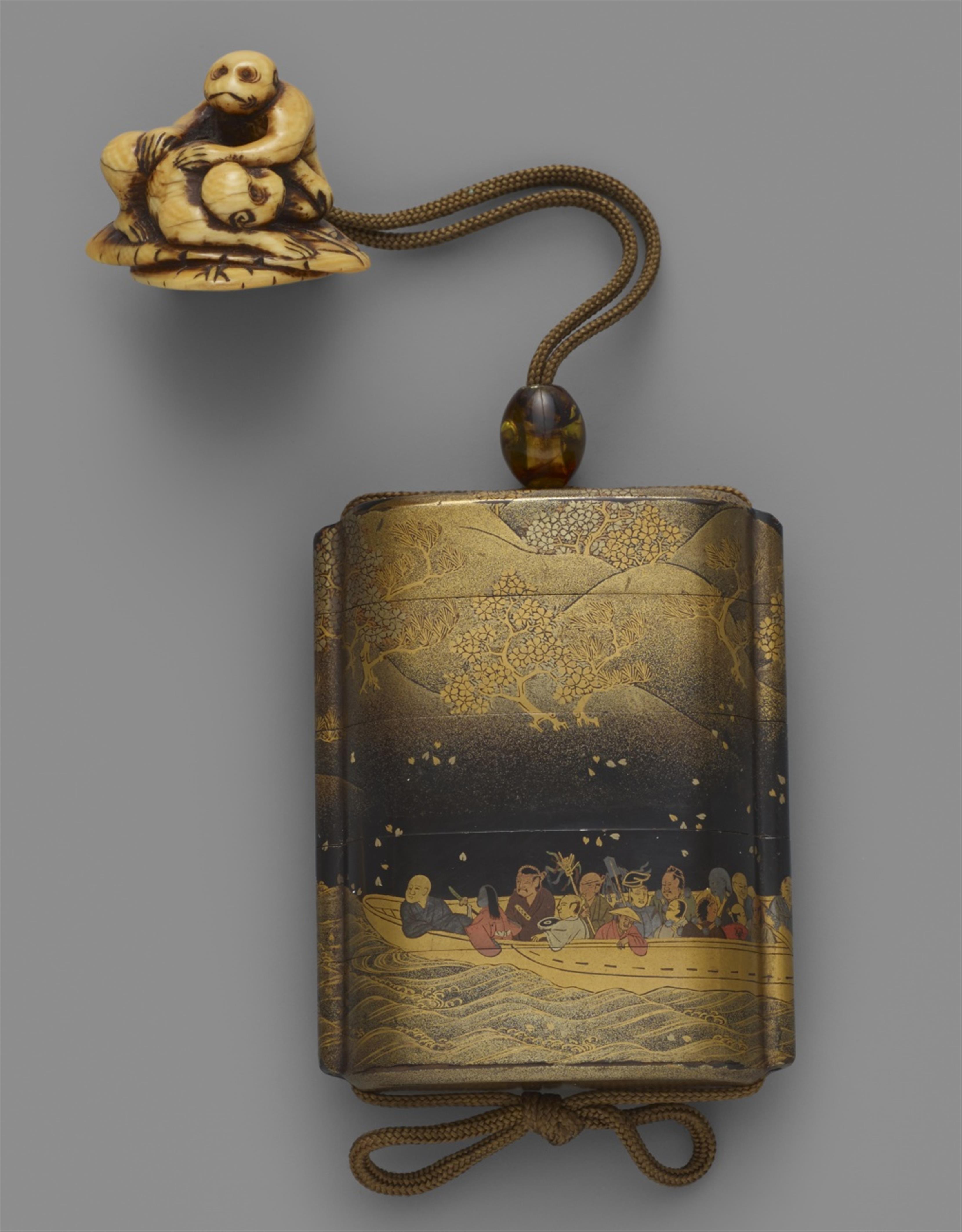 A four-case inrô. Late 18th century - image-2