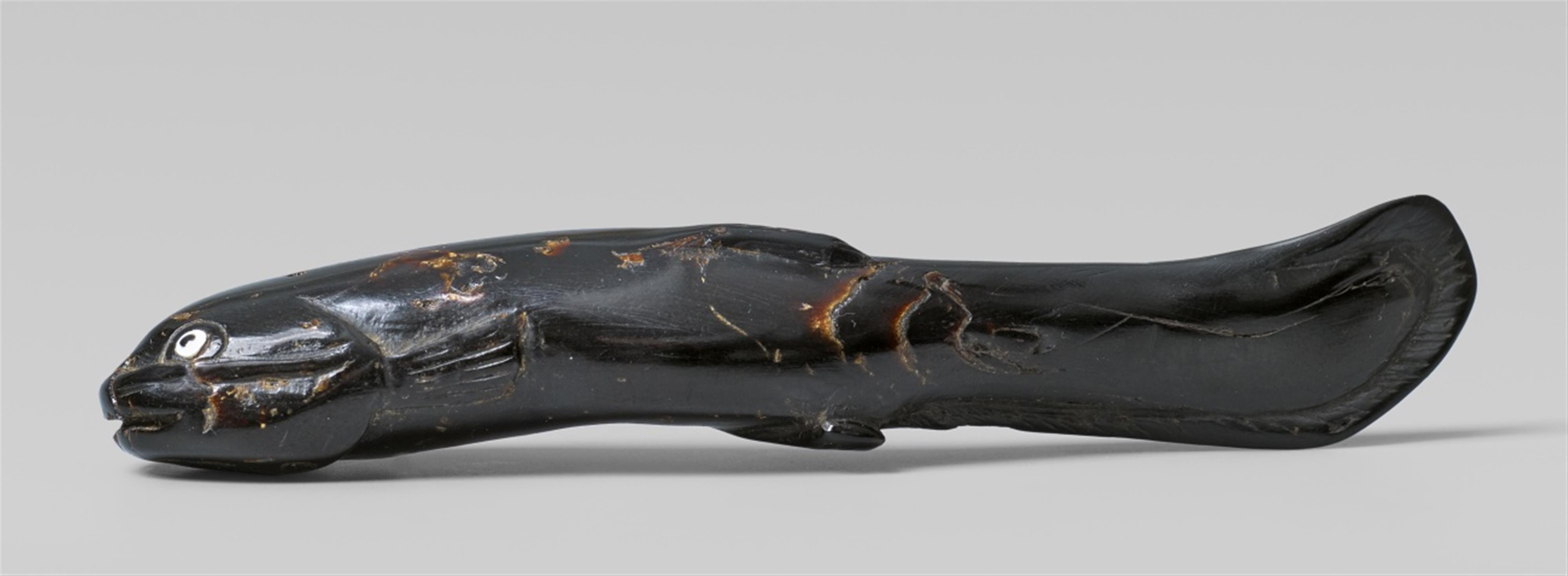 An umimatsu netsuke of a catfish. 19th century - image-1