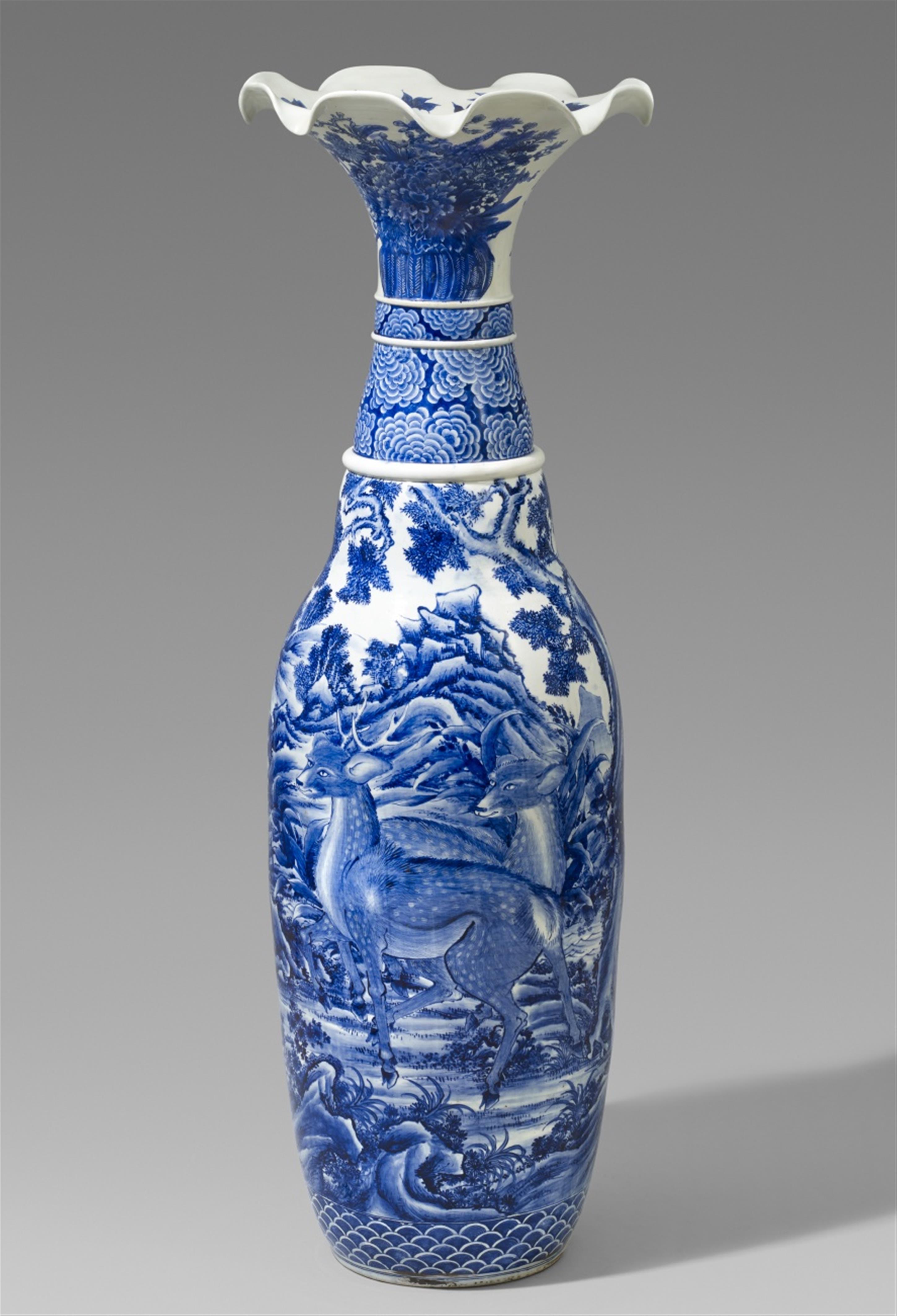 A very large Seto vase. Late 19th century - image-1