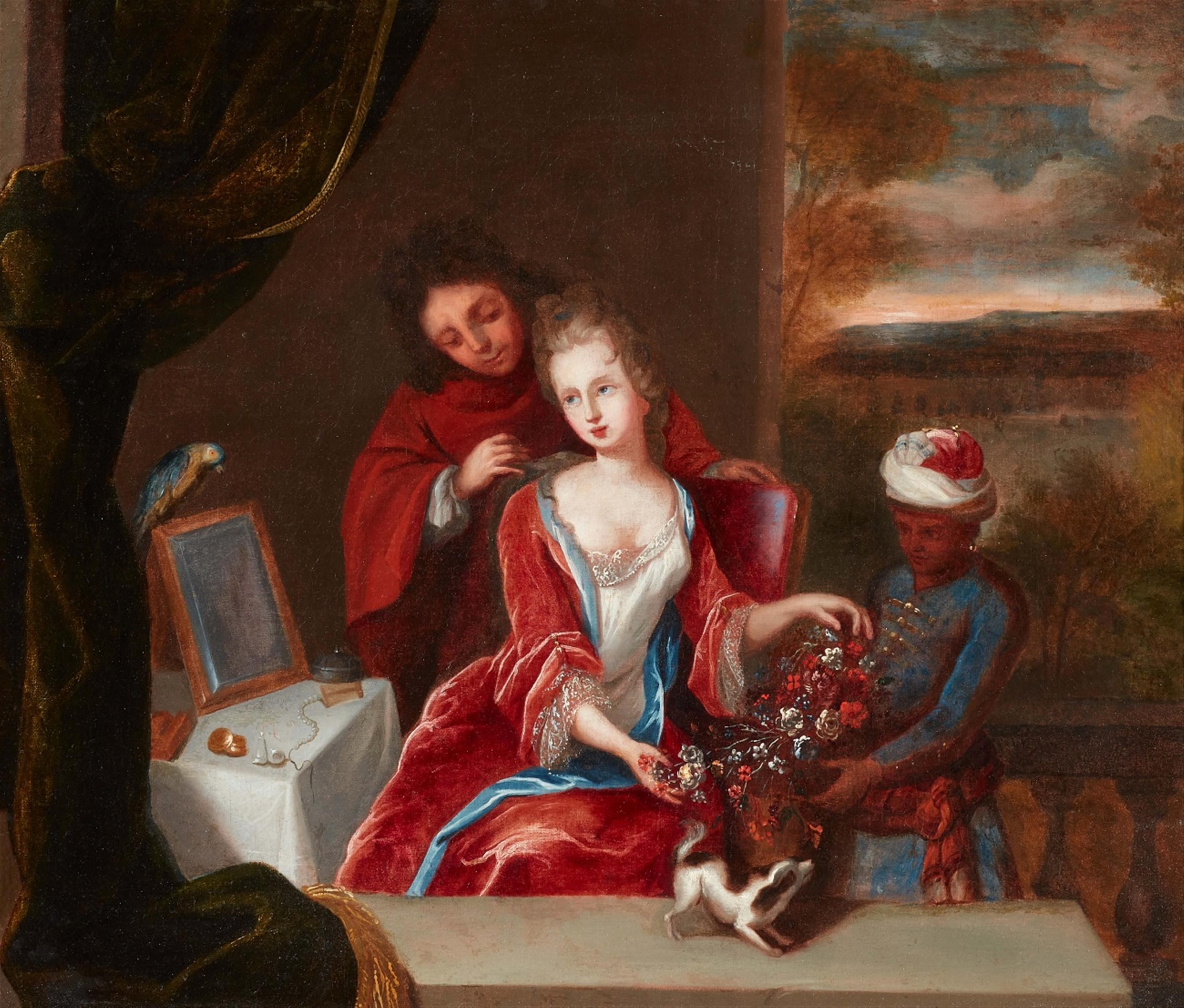 German or French artist 18th century - Courtship Scene - image-1